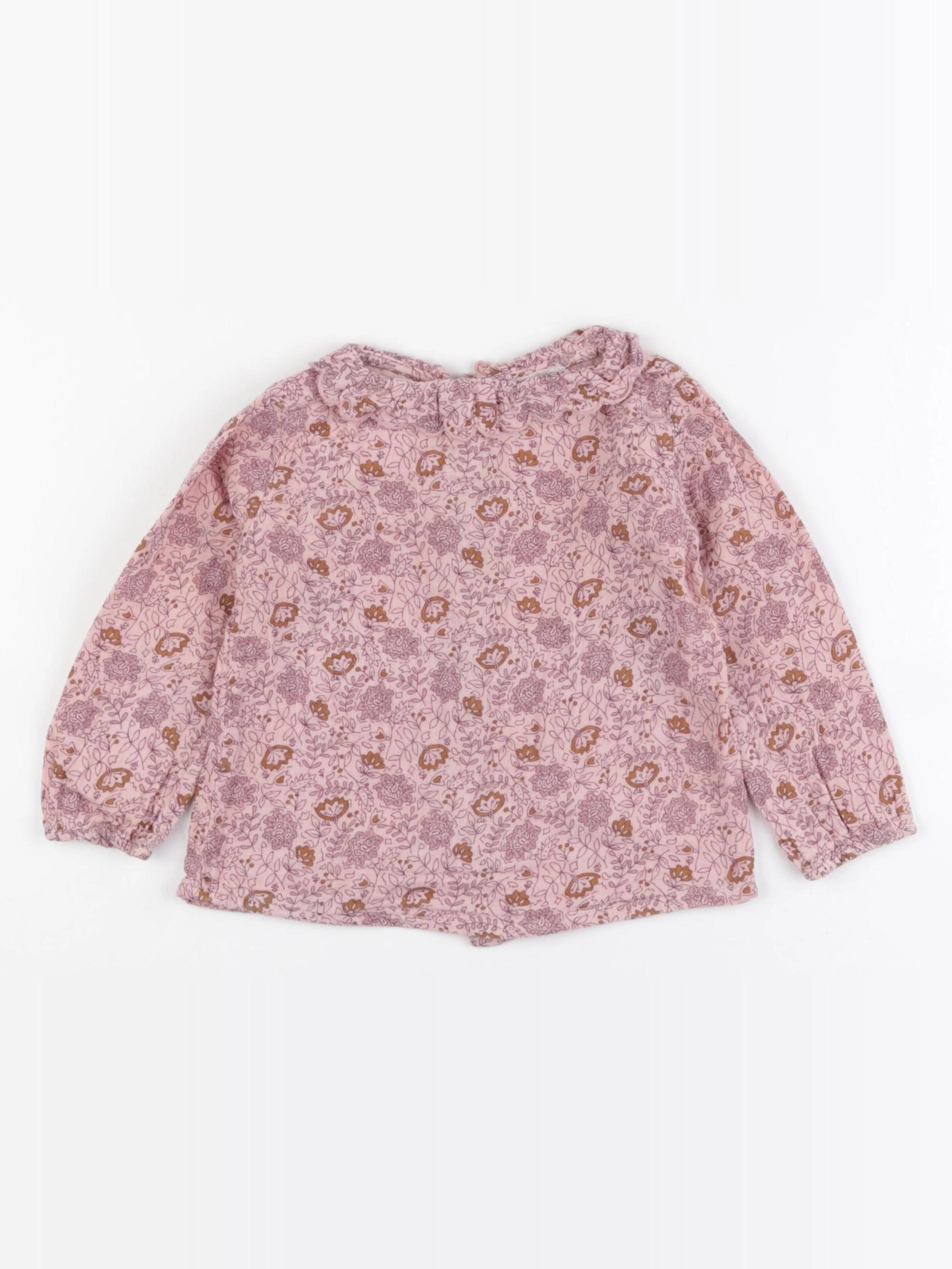 Little Cigogne - blouse rose - 2 ans