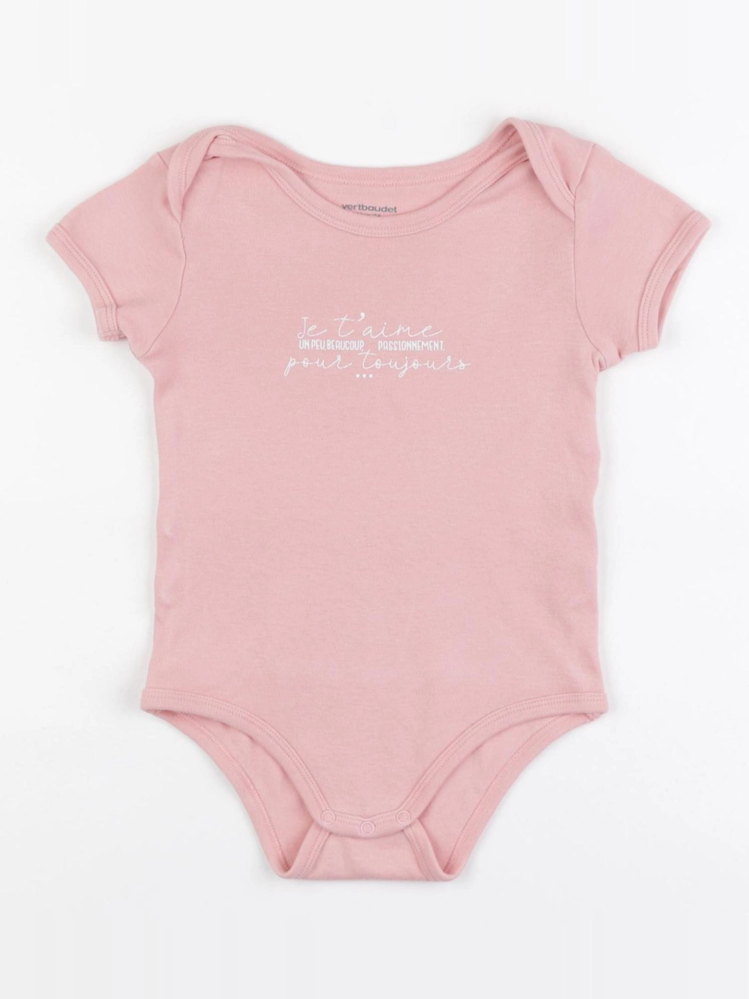 Vertbaudet - body rose - 2 ans