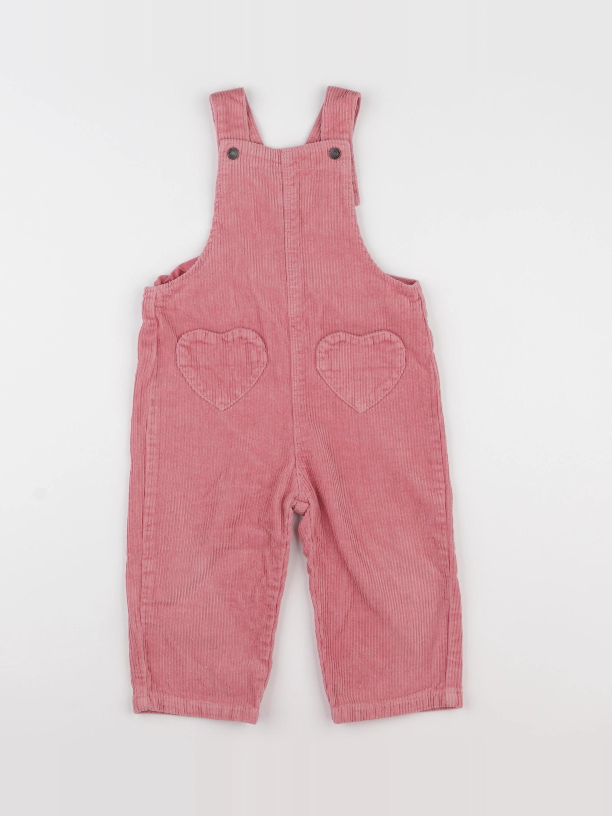 Vertbaudet - salopette rose - 24 mois