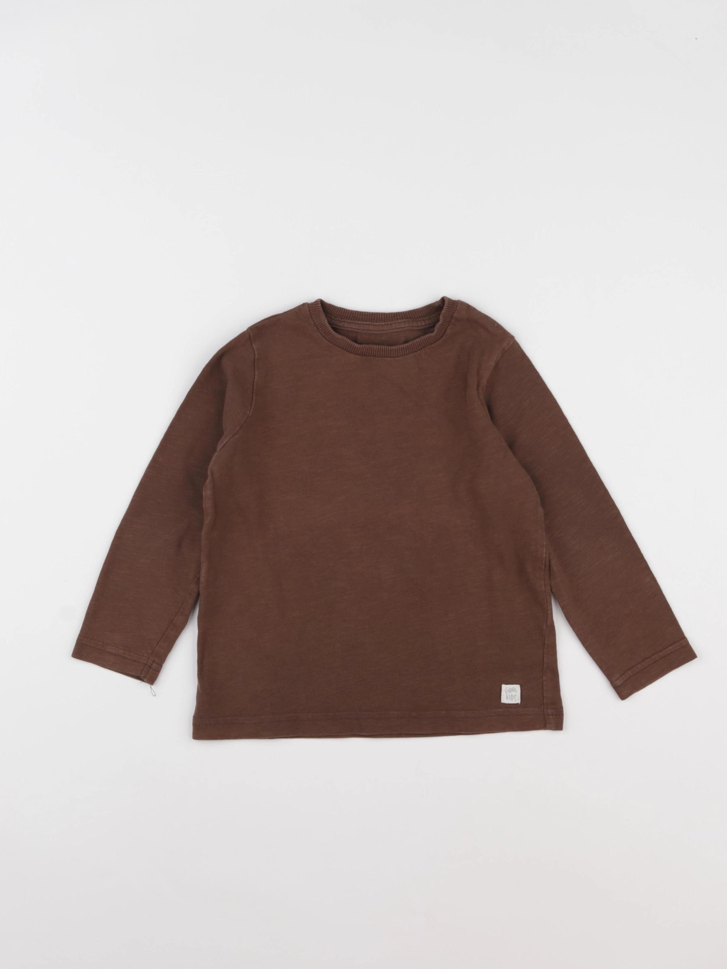 Vertbaudet - tee-shirt marron - 3 ans