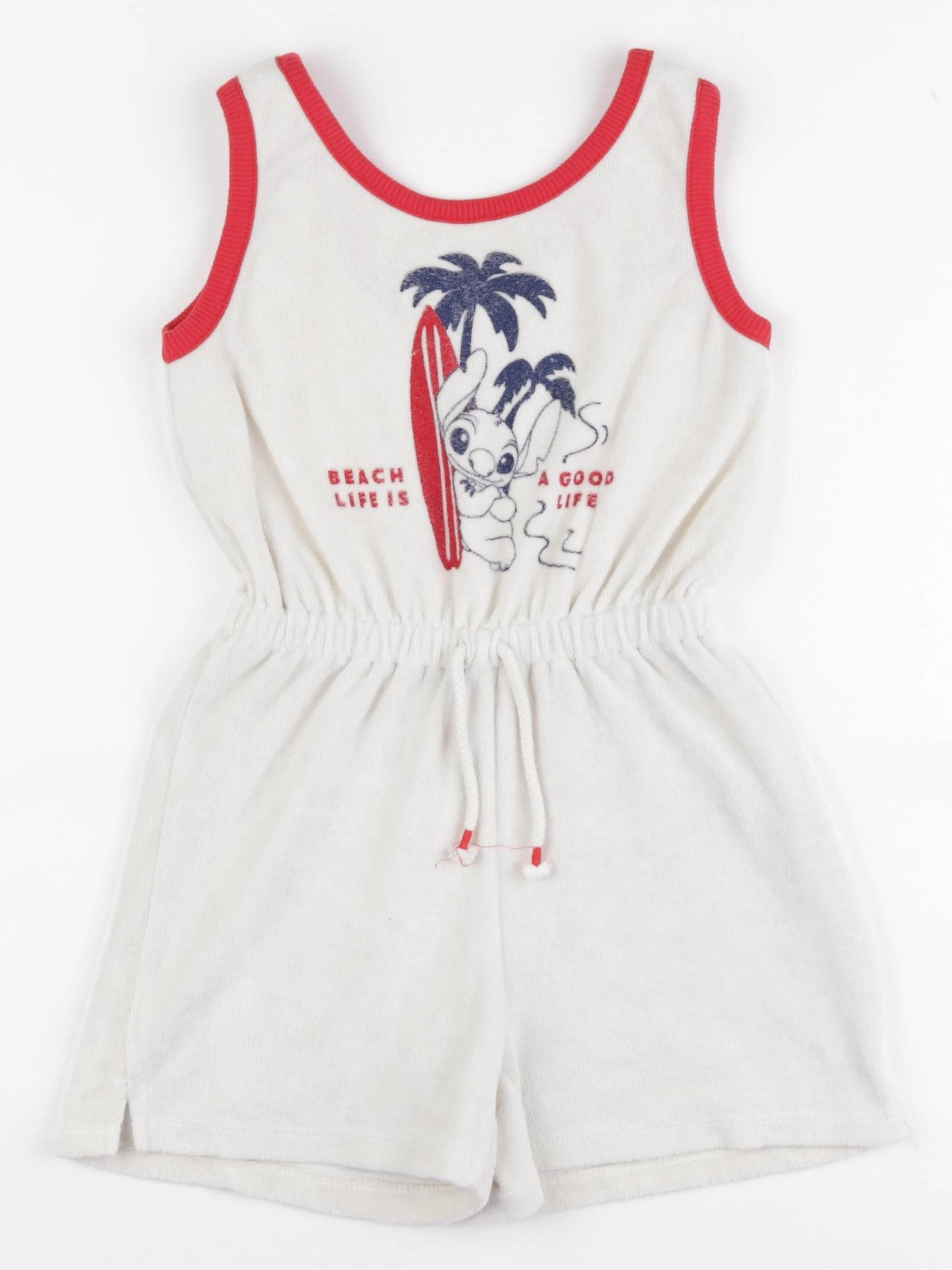 Zara - combinaison imprimé au dos blanc, rouge - 8 ans