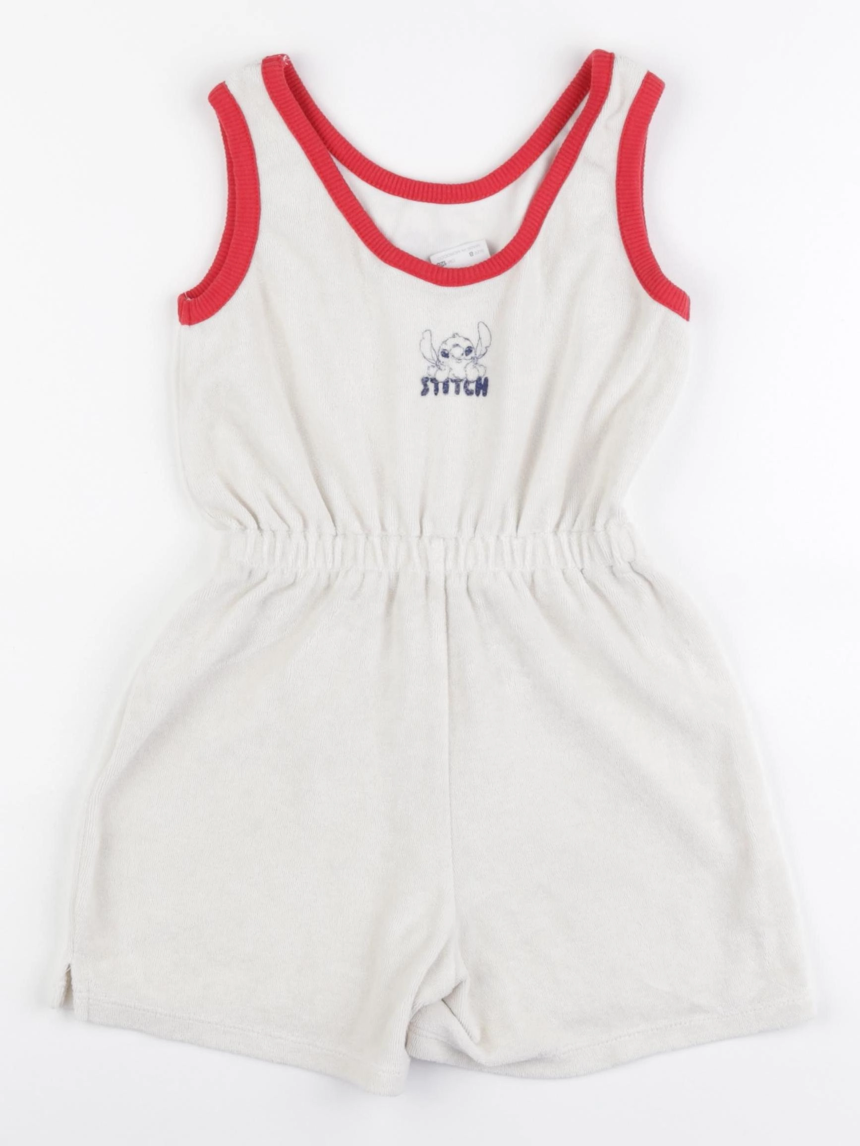 Zara - combinaison imprimé au dos blanc, rouge - 8 ans