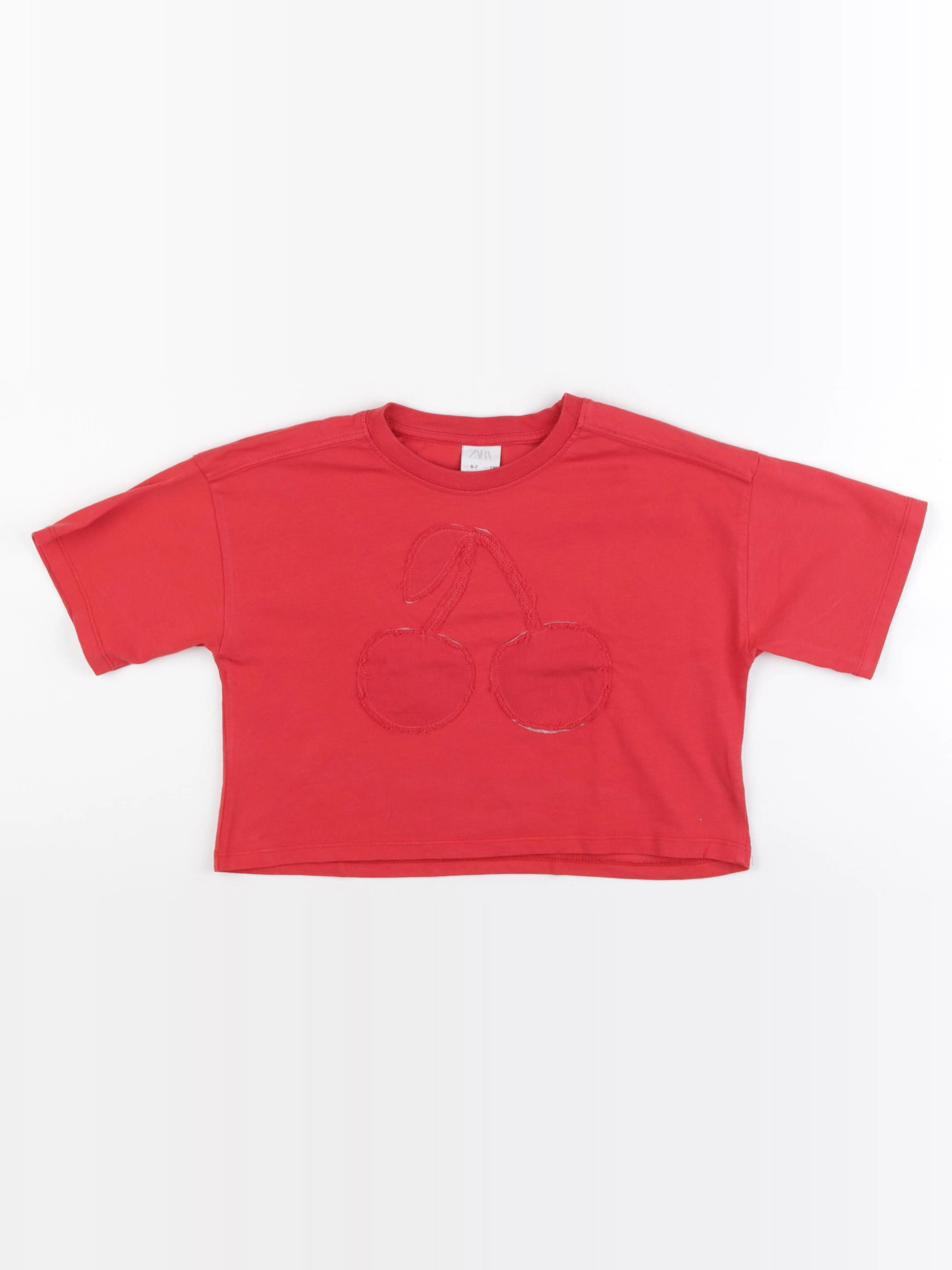 Zara - tee-shirt rouge - 6/7 ans