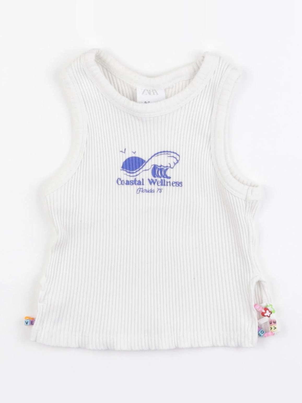 Zara - débardeur blanc - 6/7 ans