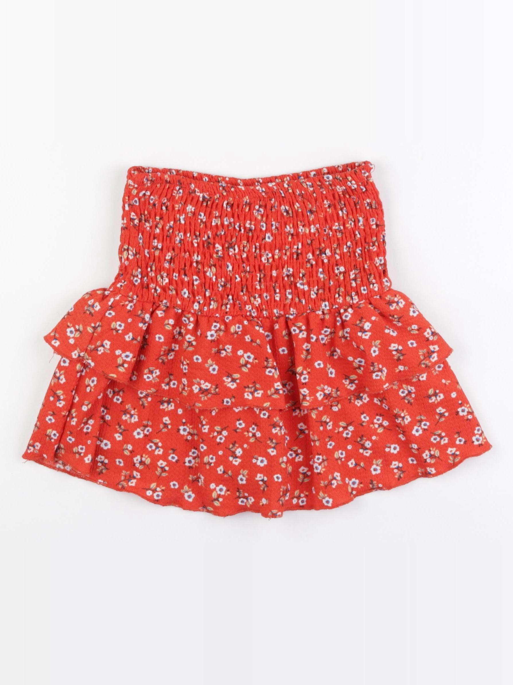 Zara - jupe short rouge - 7 ans