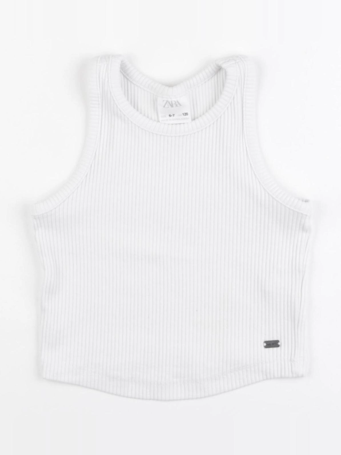 Zara - débardeur blanc - 6/7 ans