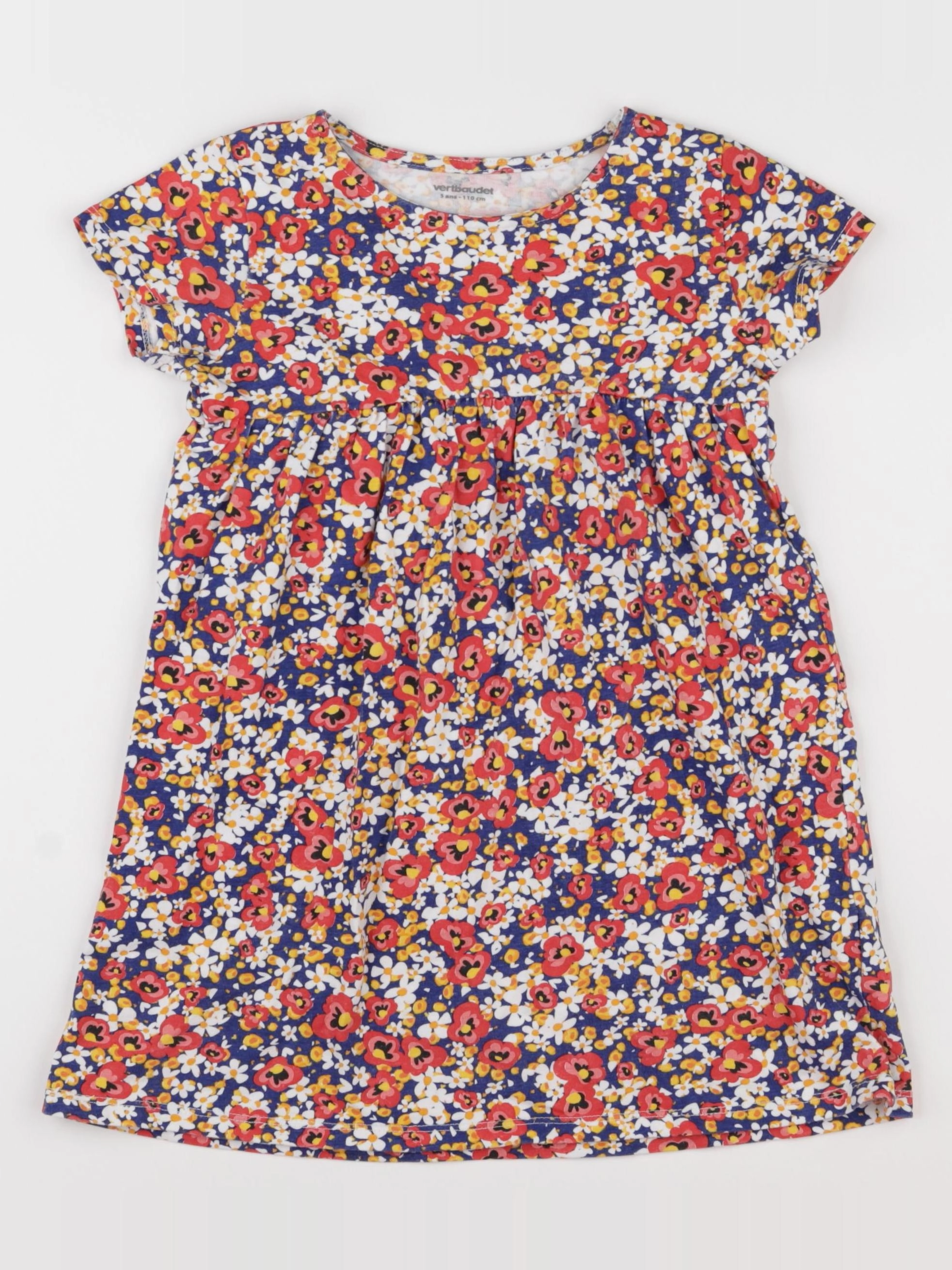 Vertbaudet - robe multicolore - 5 ans