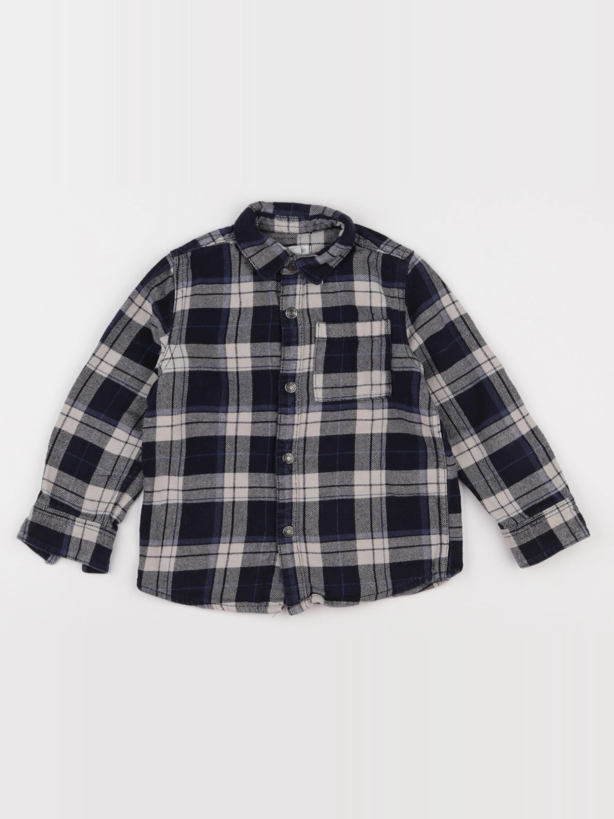 Vertbaudet - chemise bleu - 4 ans