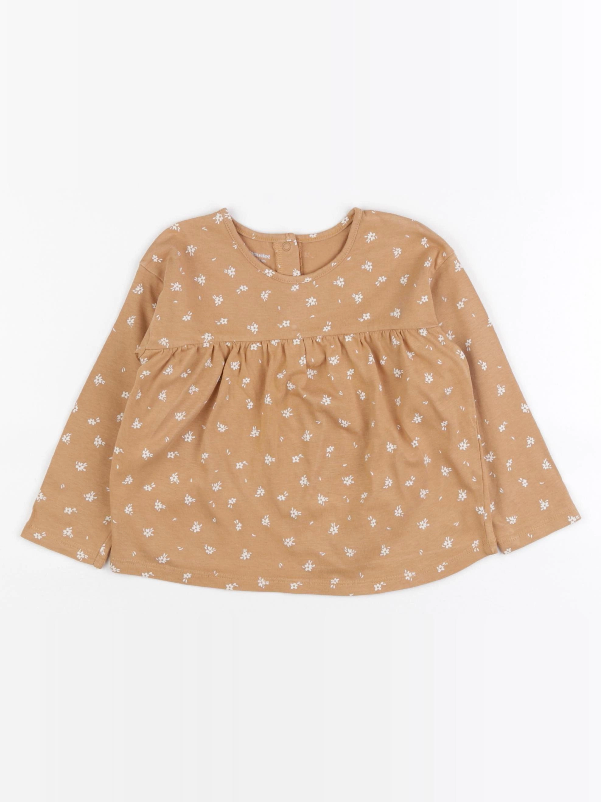 Vertbaudet - tee-shirt marron - 24 mois