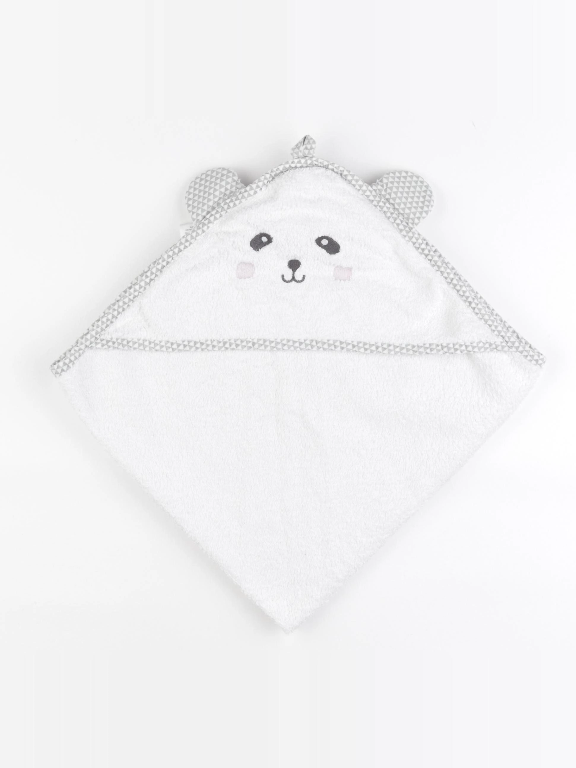 Vertbaudet - cape de bain blanc - 0/12 mois