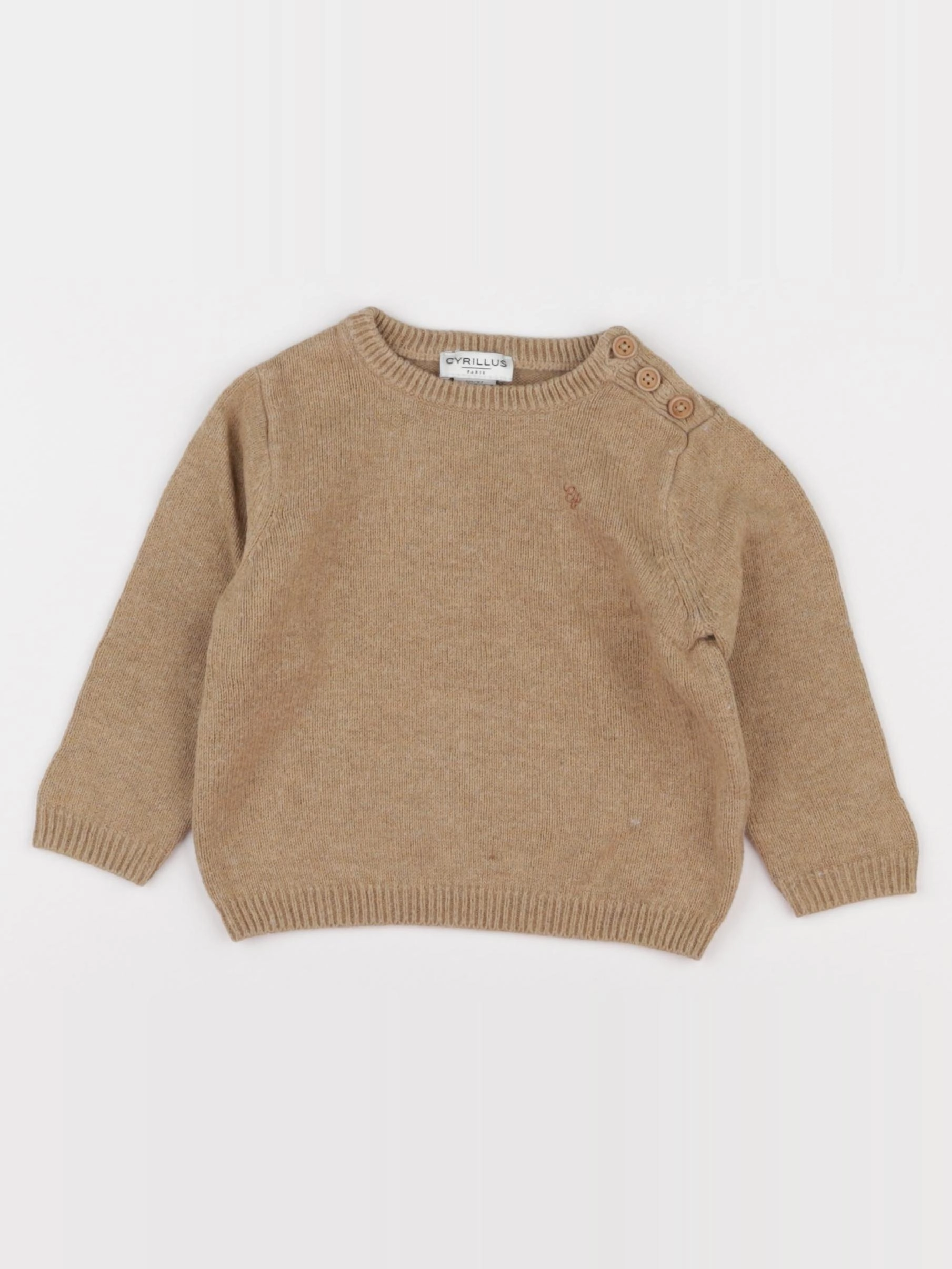 Cyrillus - pull marron - 6 mois