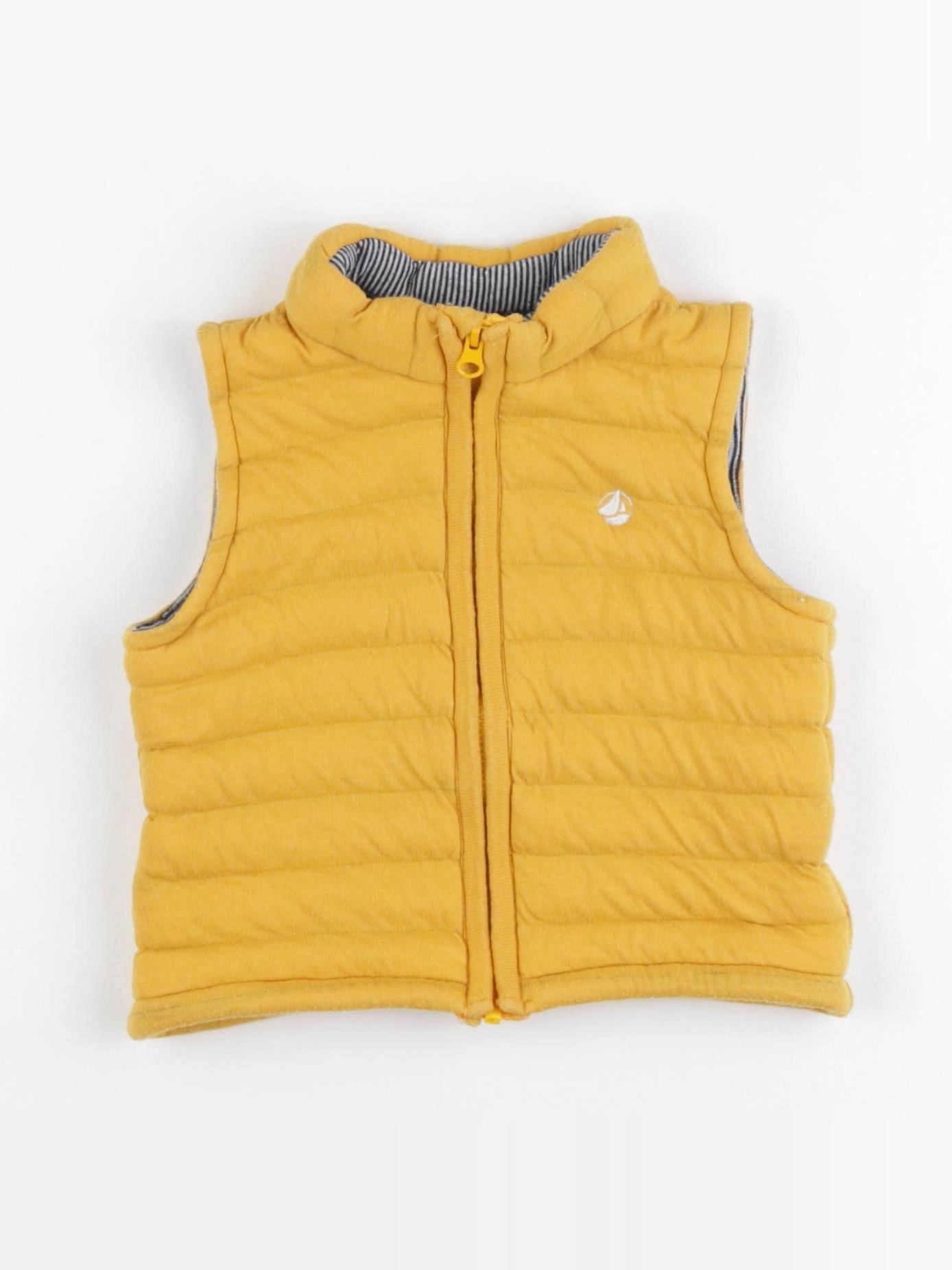 Petit Bateau - gilet jaune - 12 mois