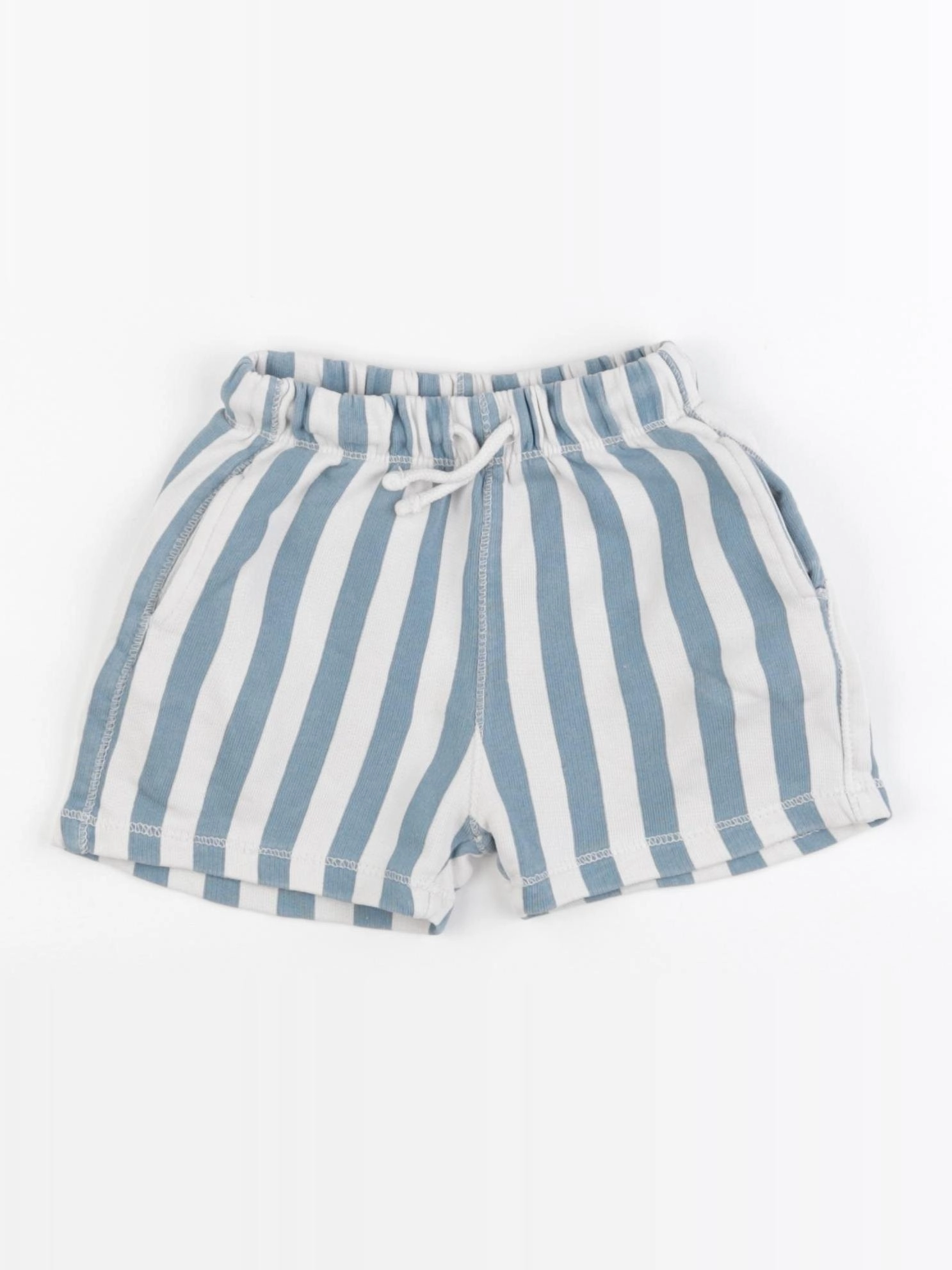 Zara - short bleu, blanc - 2 ans