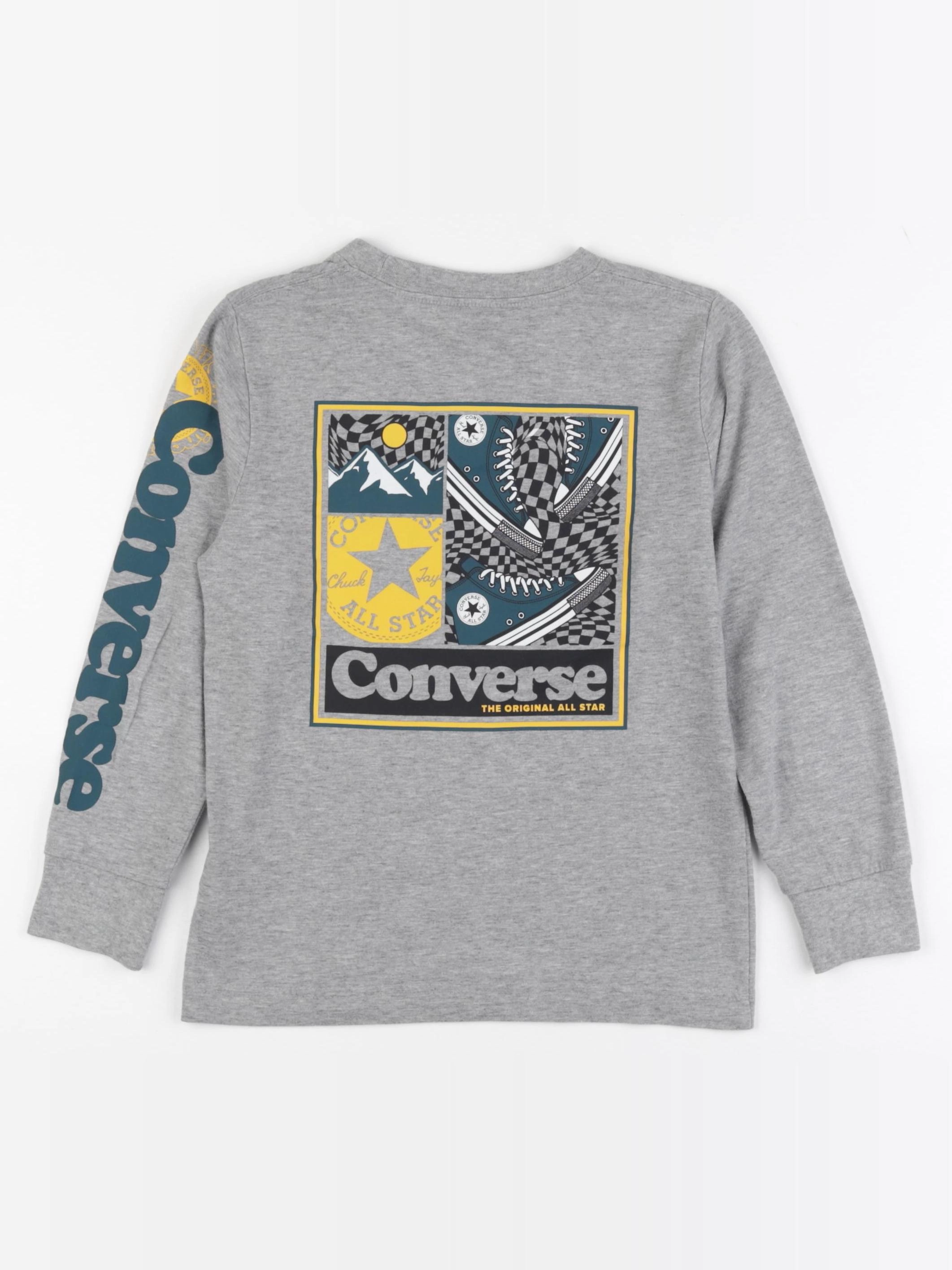 Converse - tee-shirt imprimé au dos gris - 6 ans