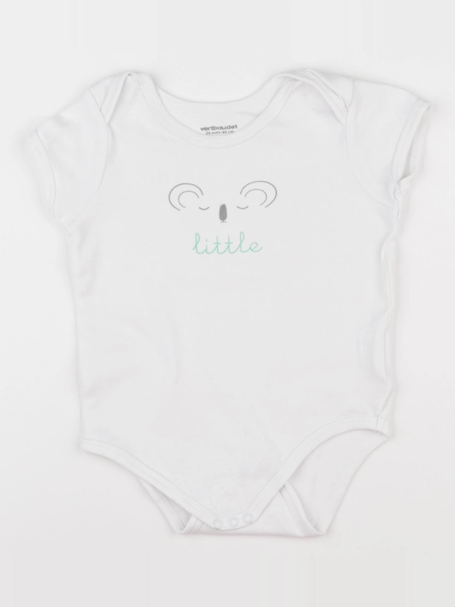 Vertbaudet - body blanc - 24 mois