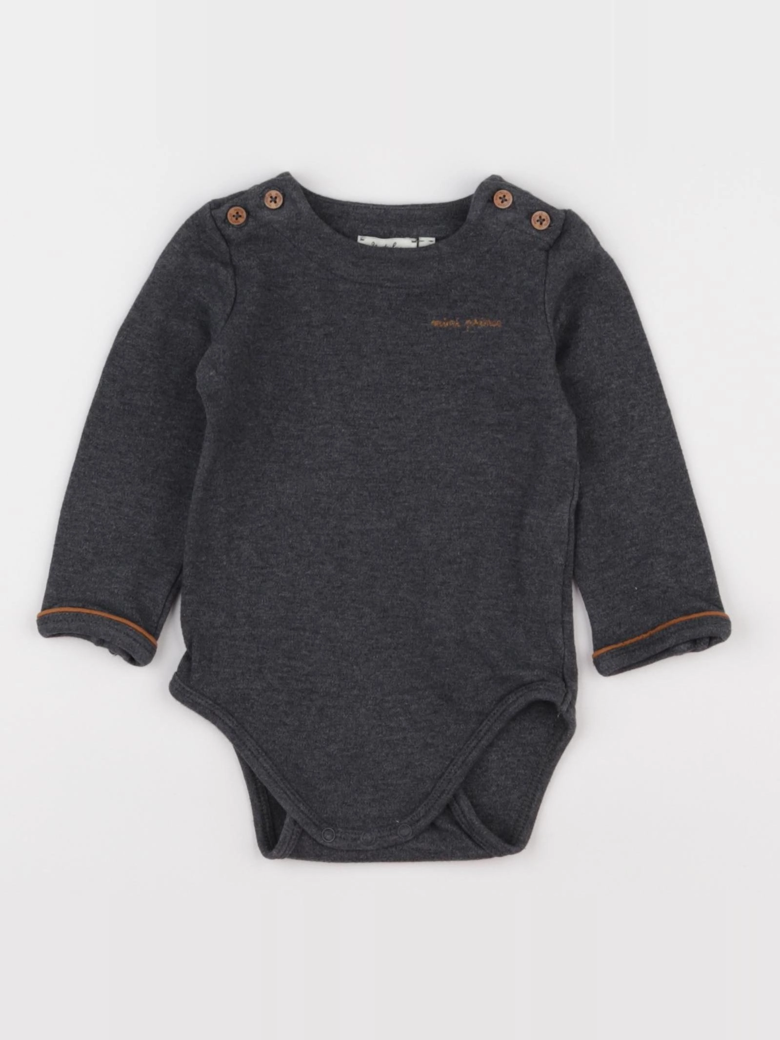 Natalys - body gris - 6 mois