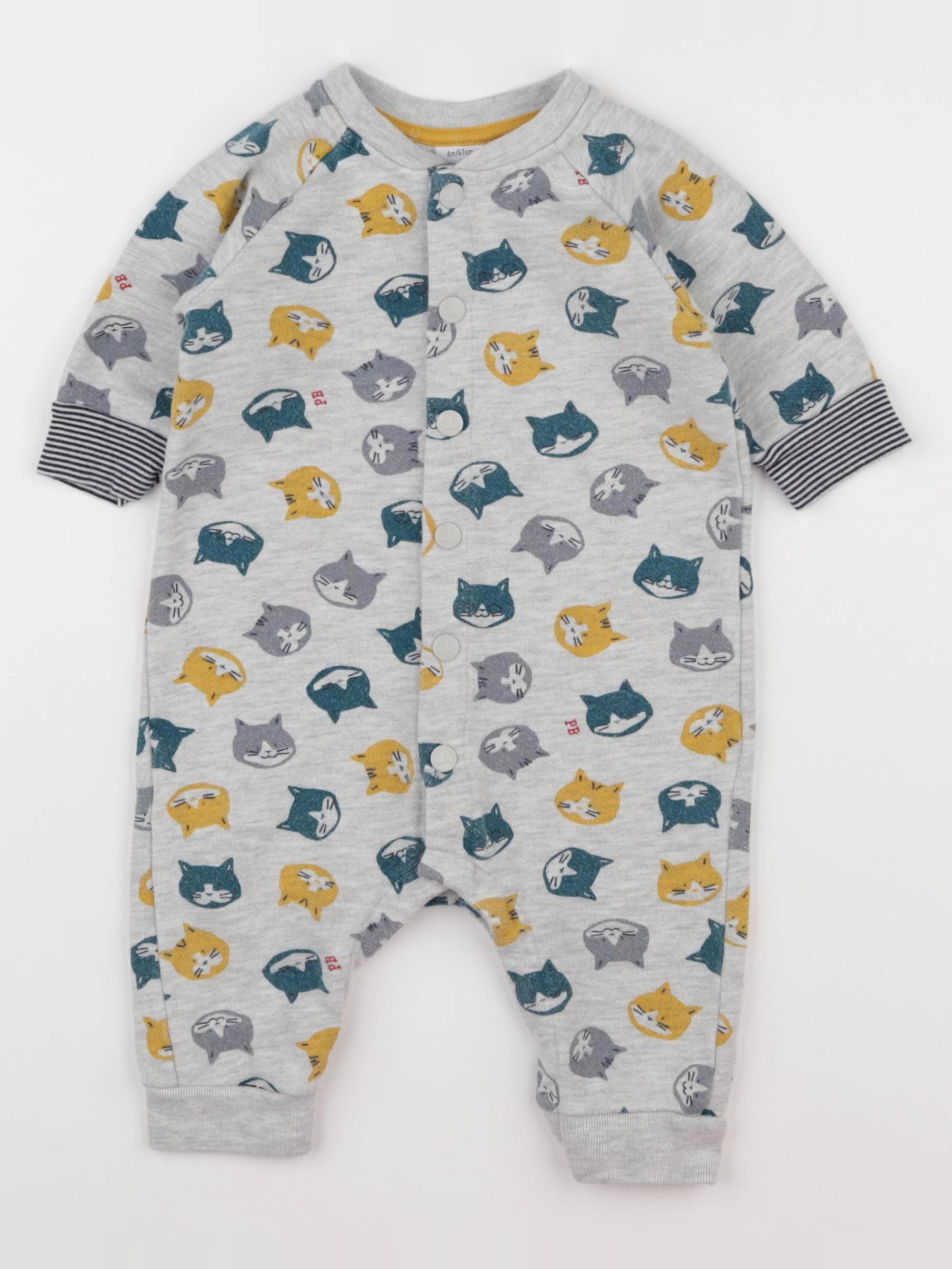 Petit Bateau - combinaison multicolore - 6 mois