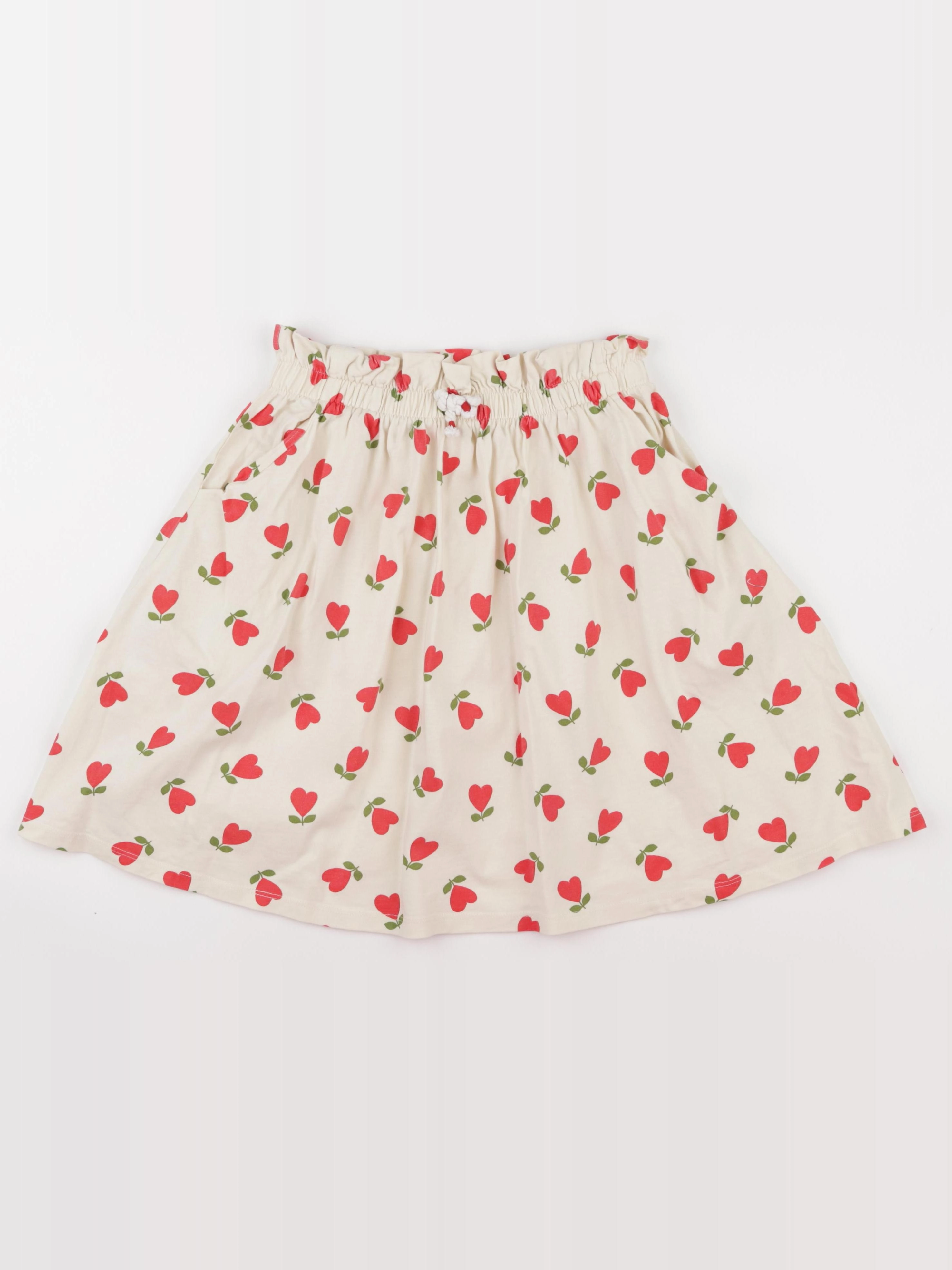 Vertbaudet - jupe blanc, rouge - 12 ans