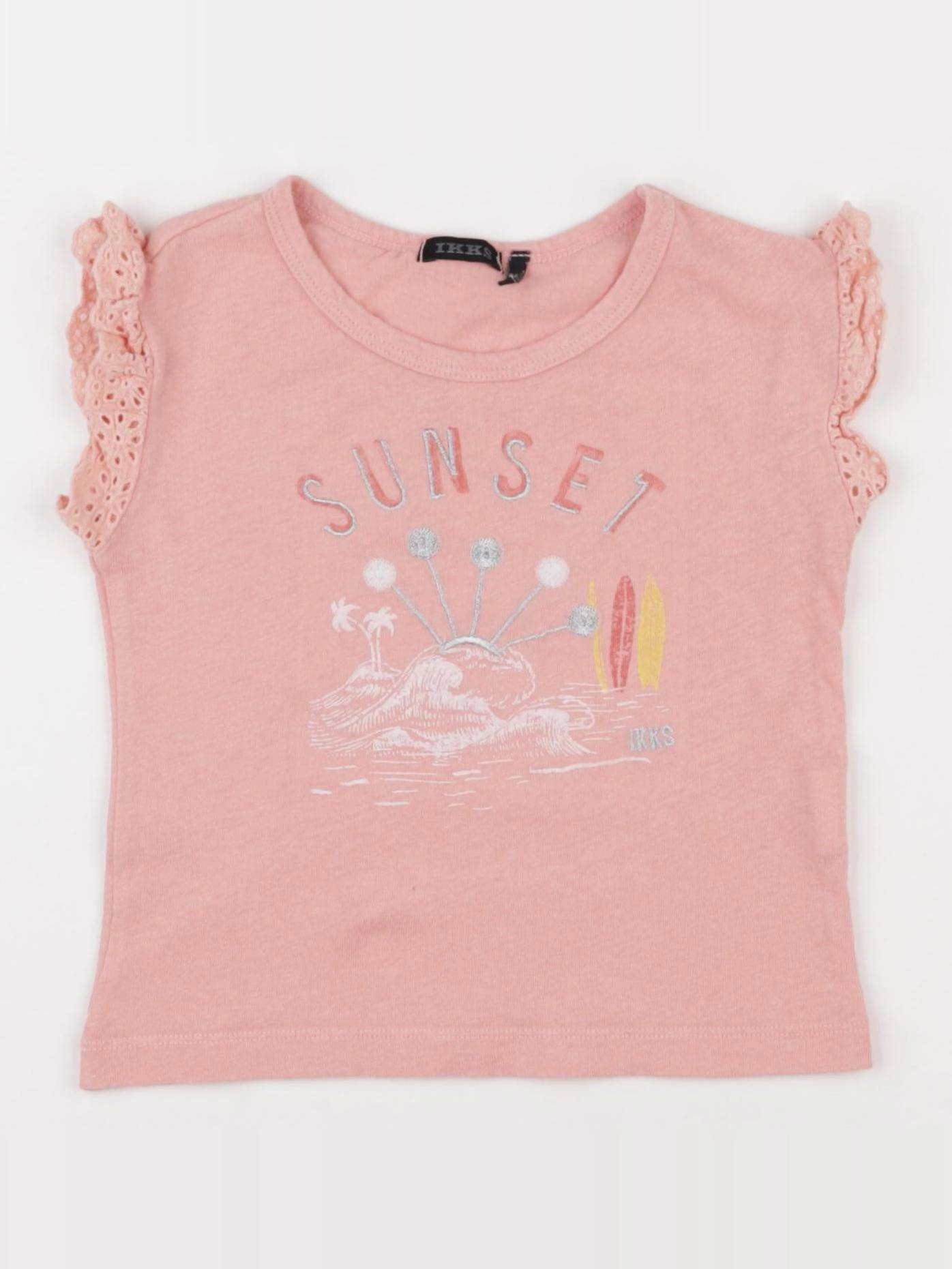 IKKS - tee-shirt rose - 3 ans