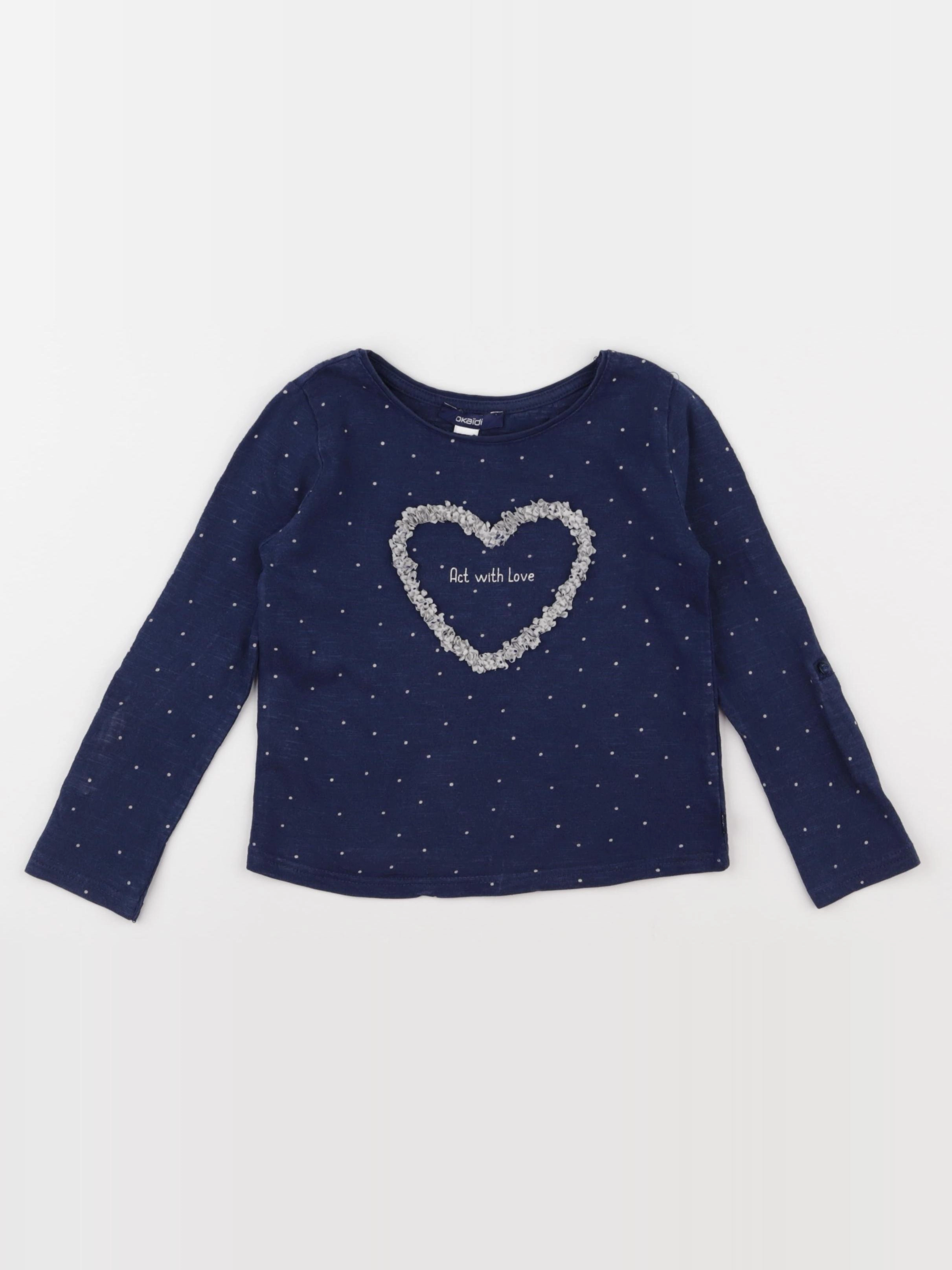 Okaidi - tee-shirt bleu - 3 ans