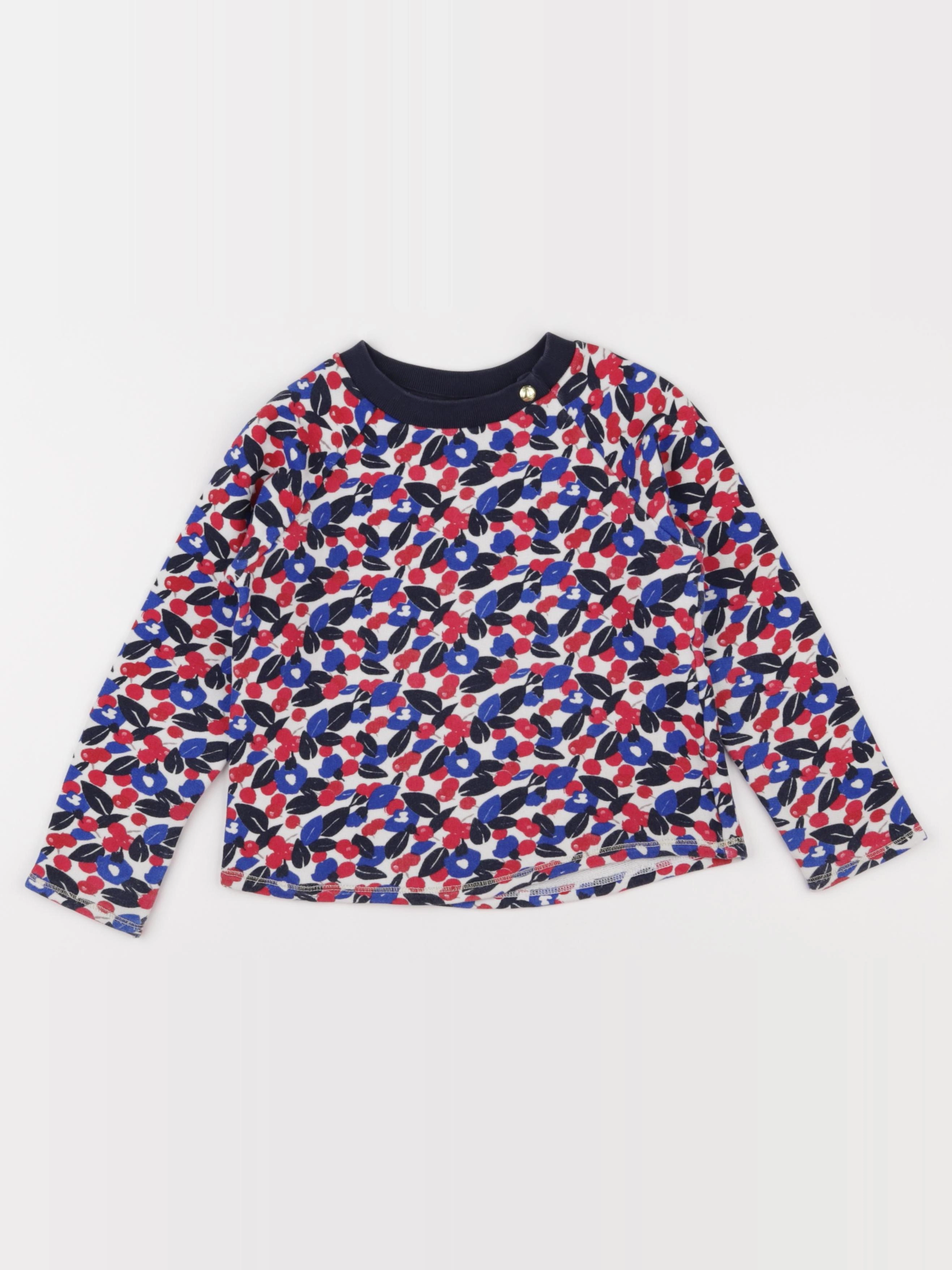 Petit Bateau - sweat multicolore - 6 ans