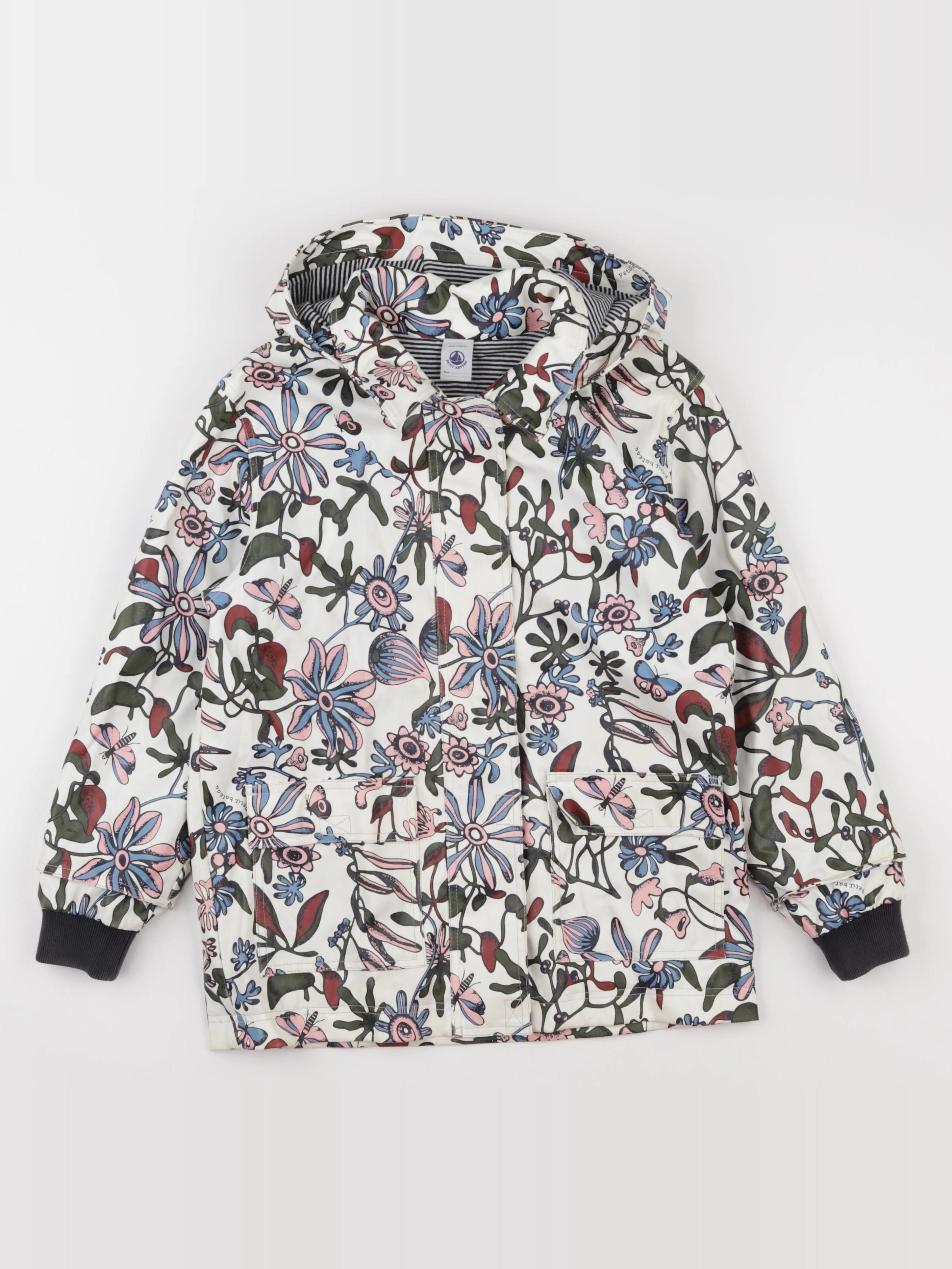 Petit Bateau - imperméable multicolore - 6 ans