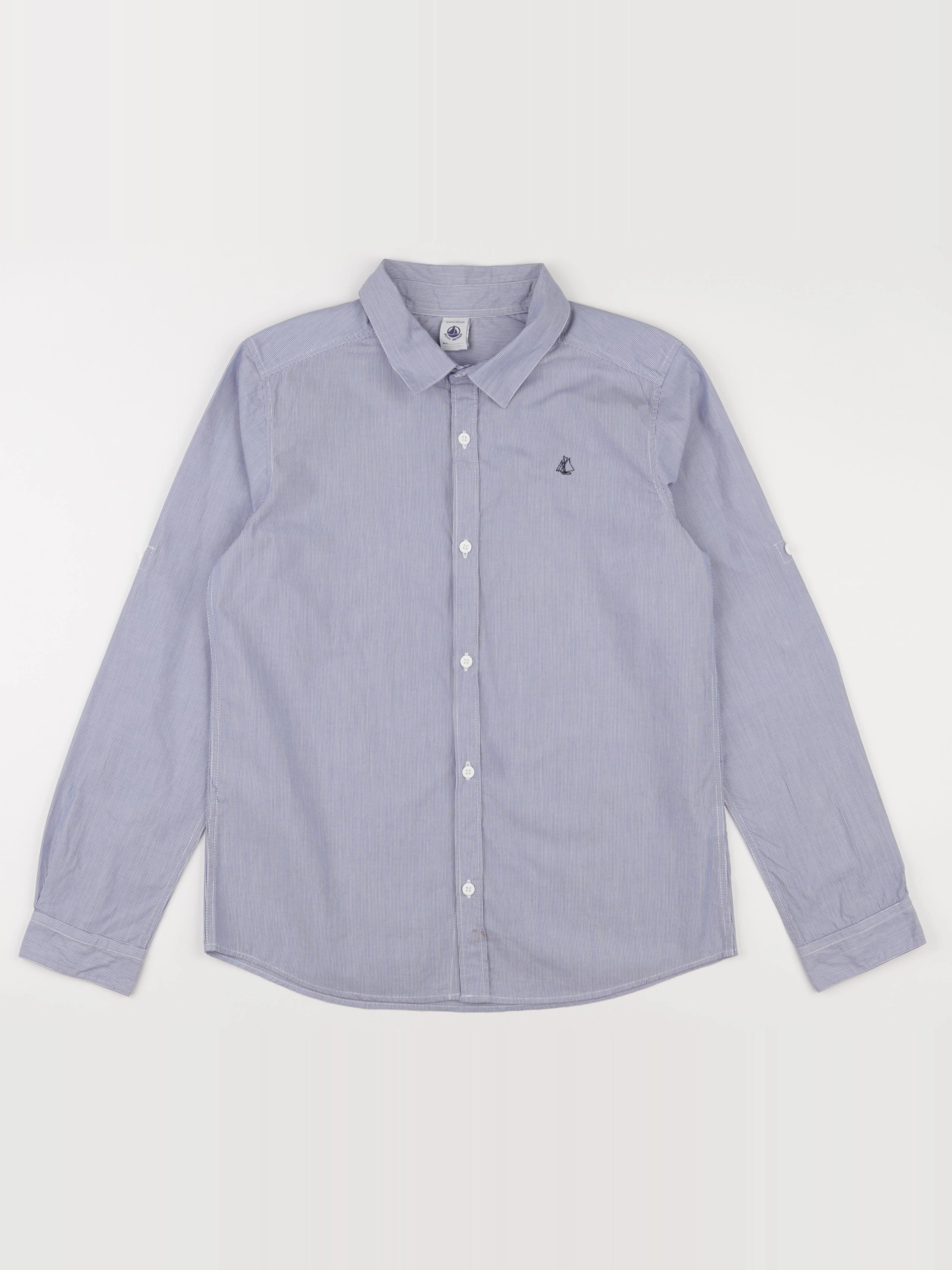 Petit Bateau - chemise bleu - 12 ans