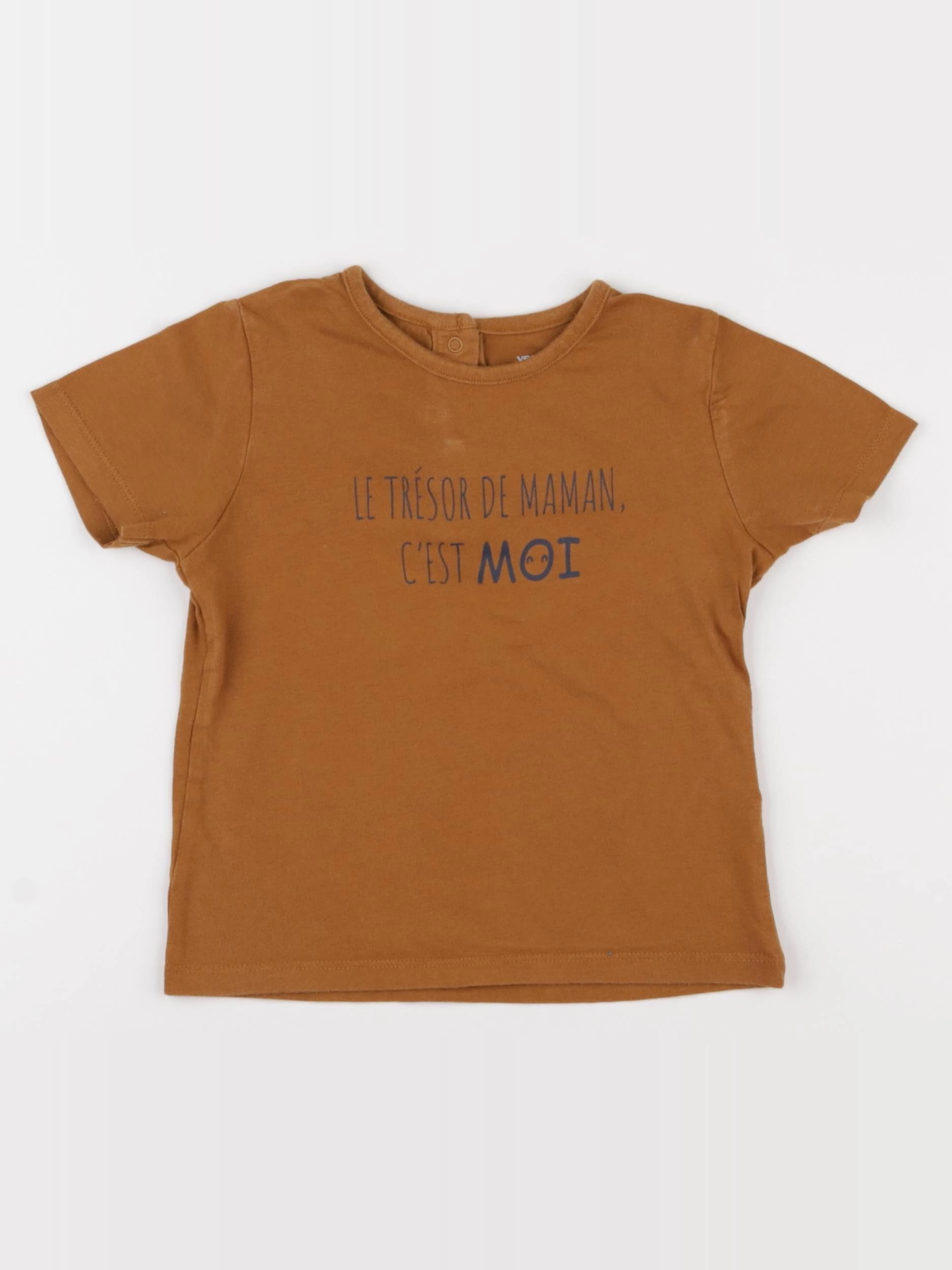 Vertbaudet - tee-shirt marron - 3 ans