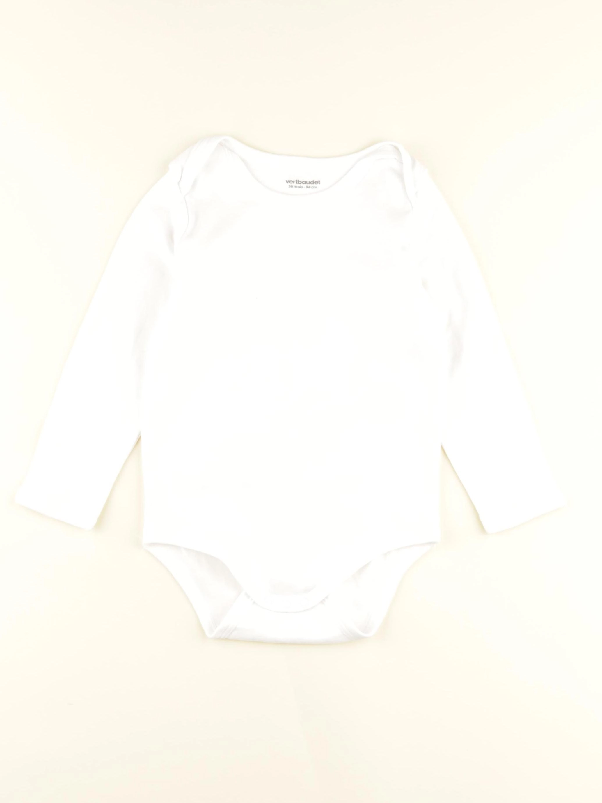 Vertbaudet - body blanc - 36 mois