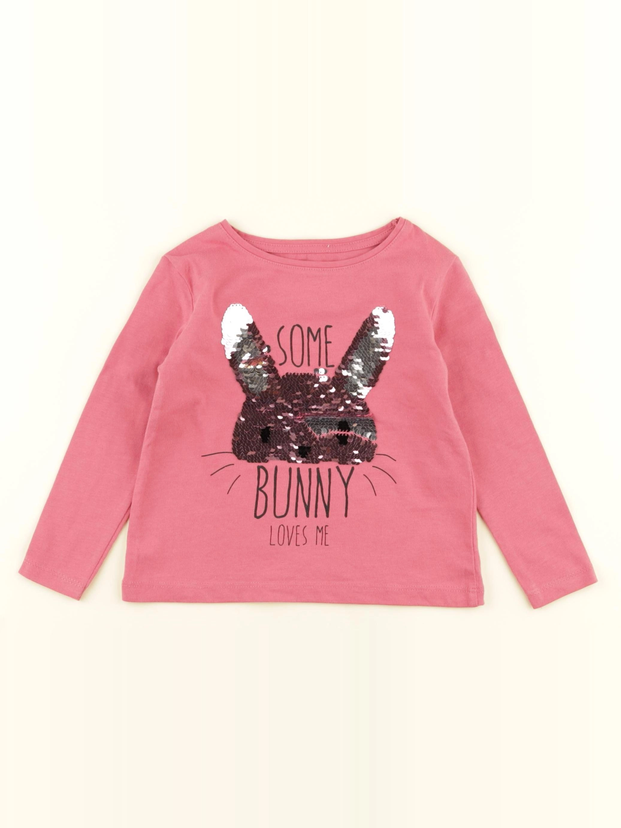 Vertbaudet - tee-shirt rose - 2 ans