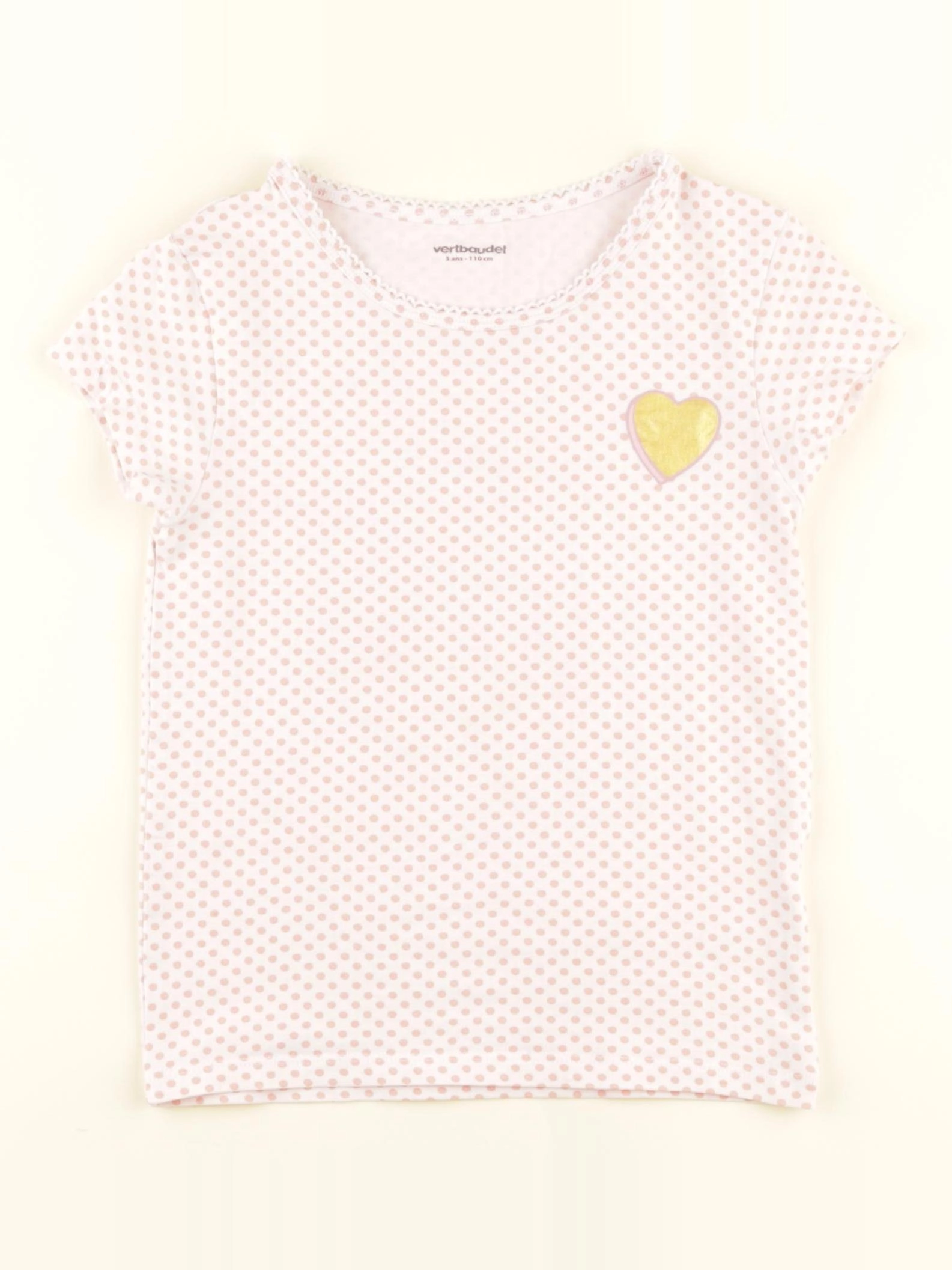 Vertbaudet - maillot de corps rose - 5 ans
