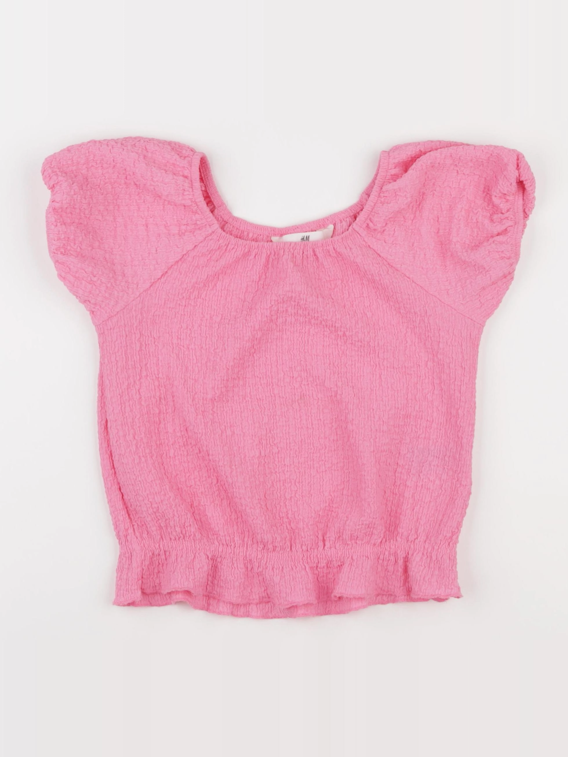 H&M - blouse rose - 6/8 ans