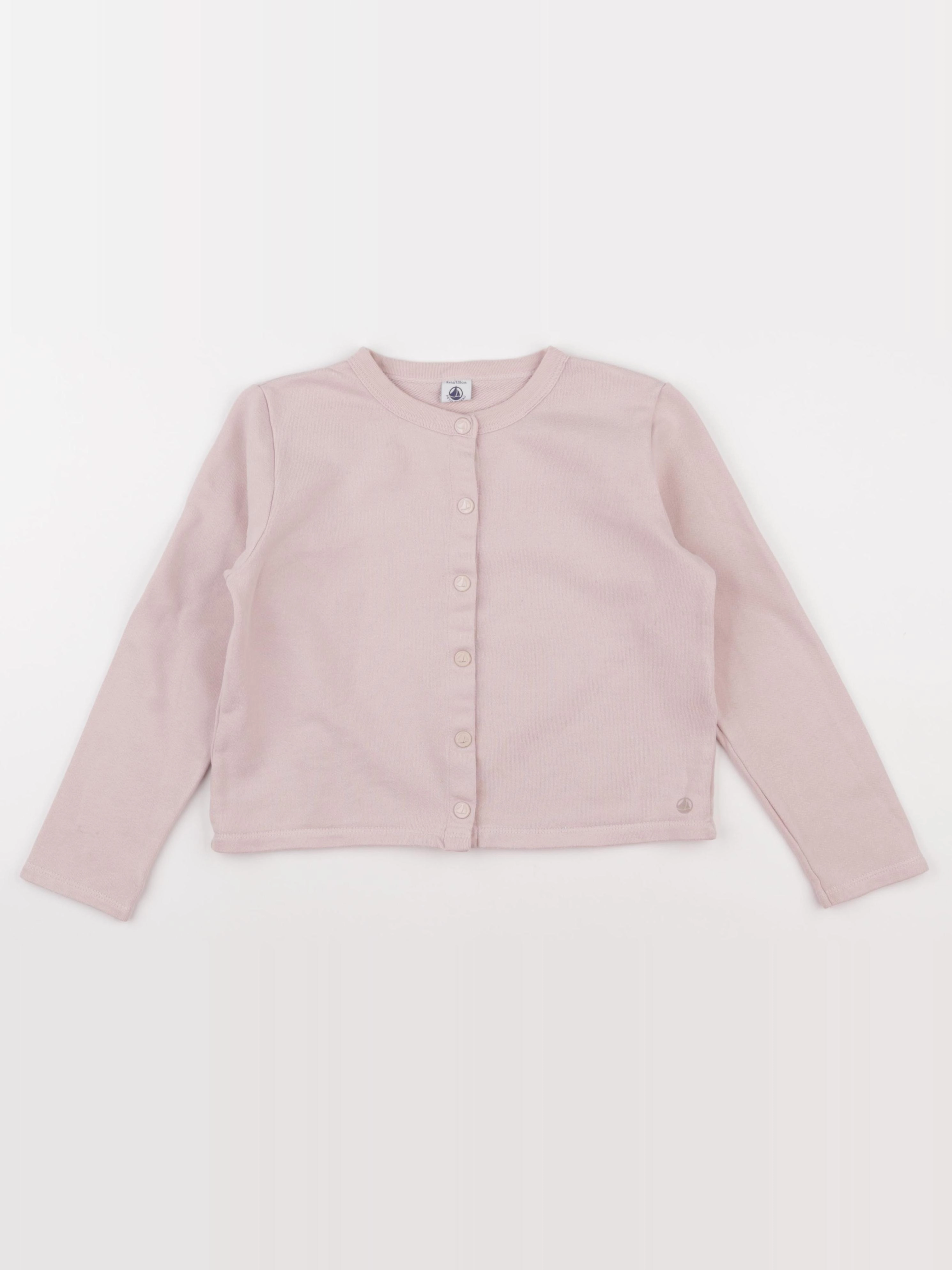 Petit Bateau - sweat rose - 8 ans