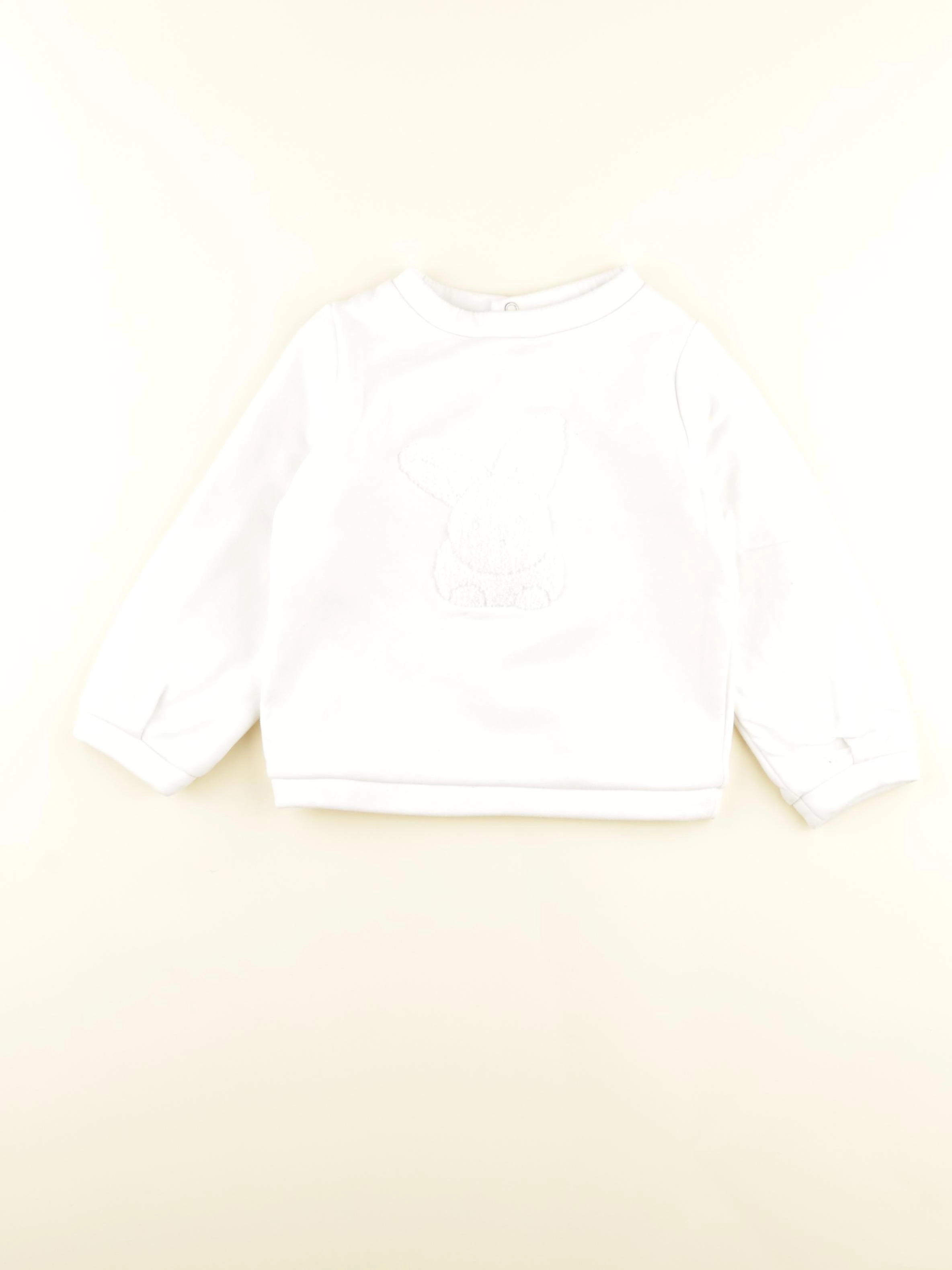 Jacadi - sweat blanc - 36 mois