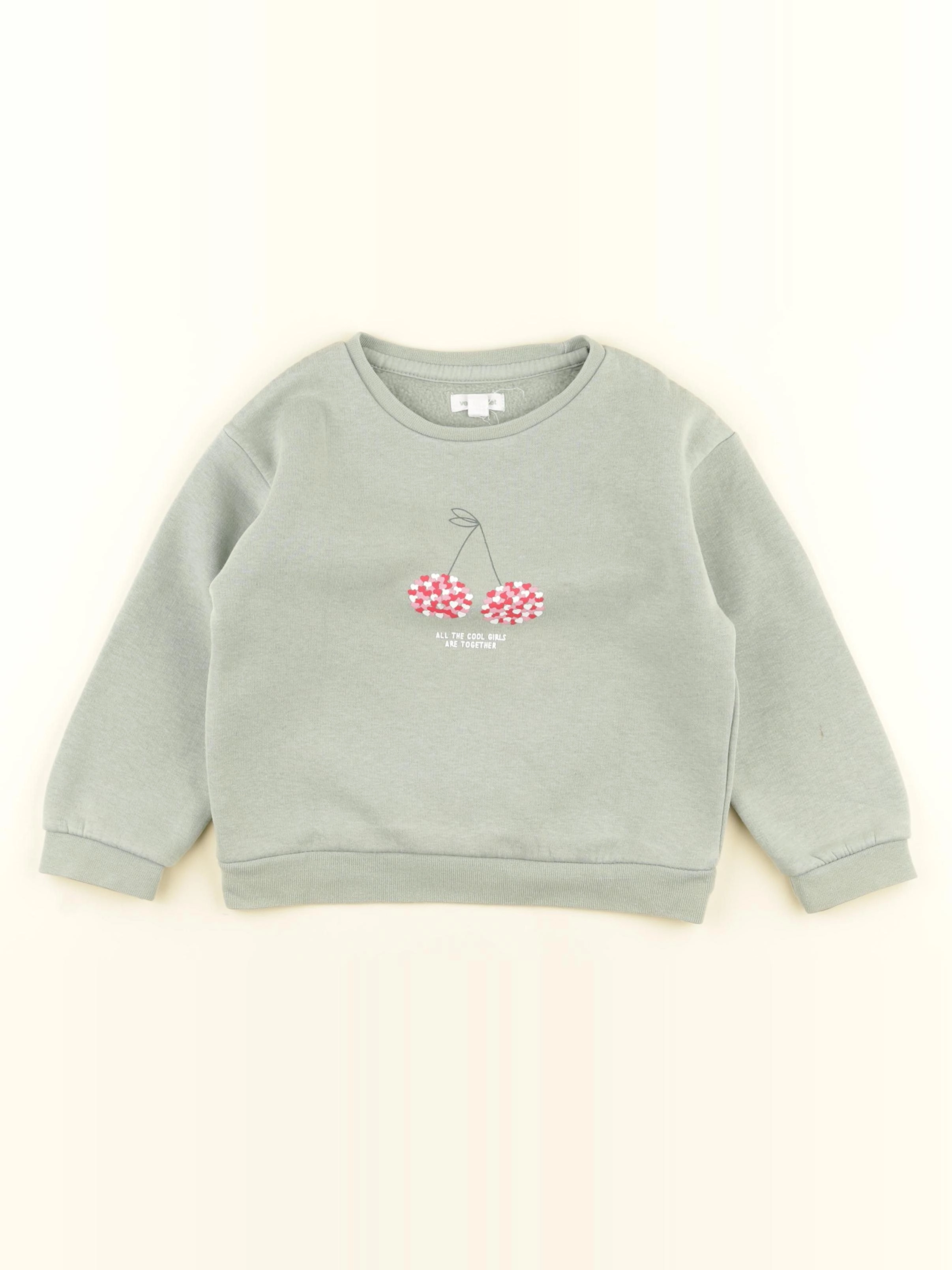 Vertbaudet - sweat vert - 4 ans