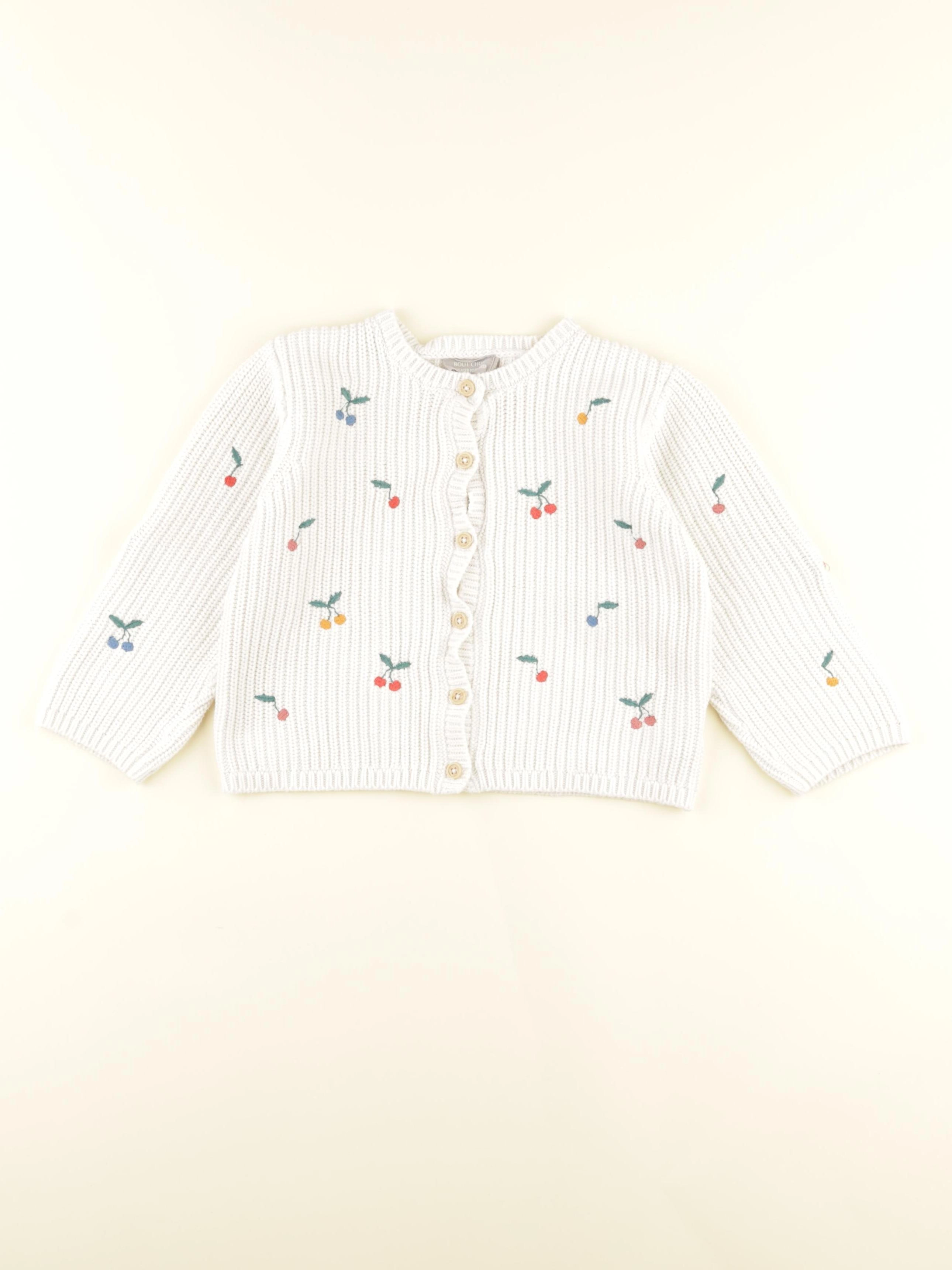 Boutchou - gilet blanc - 36 mois