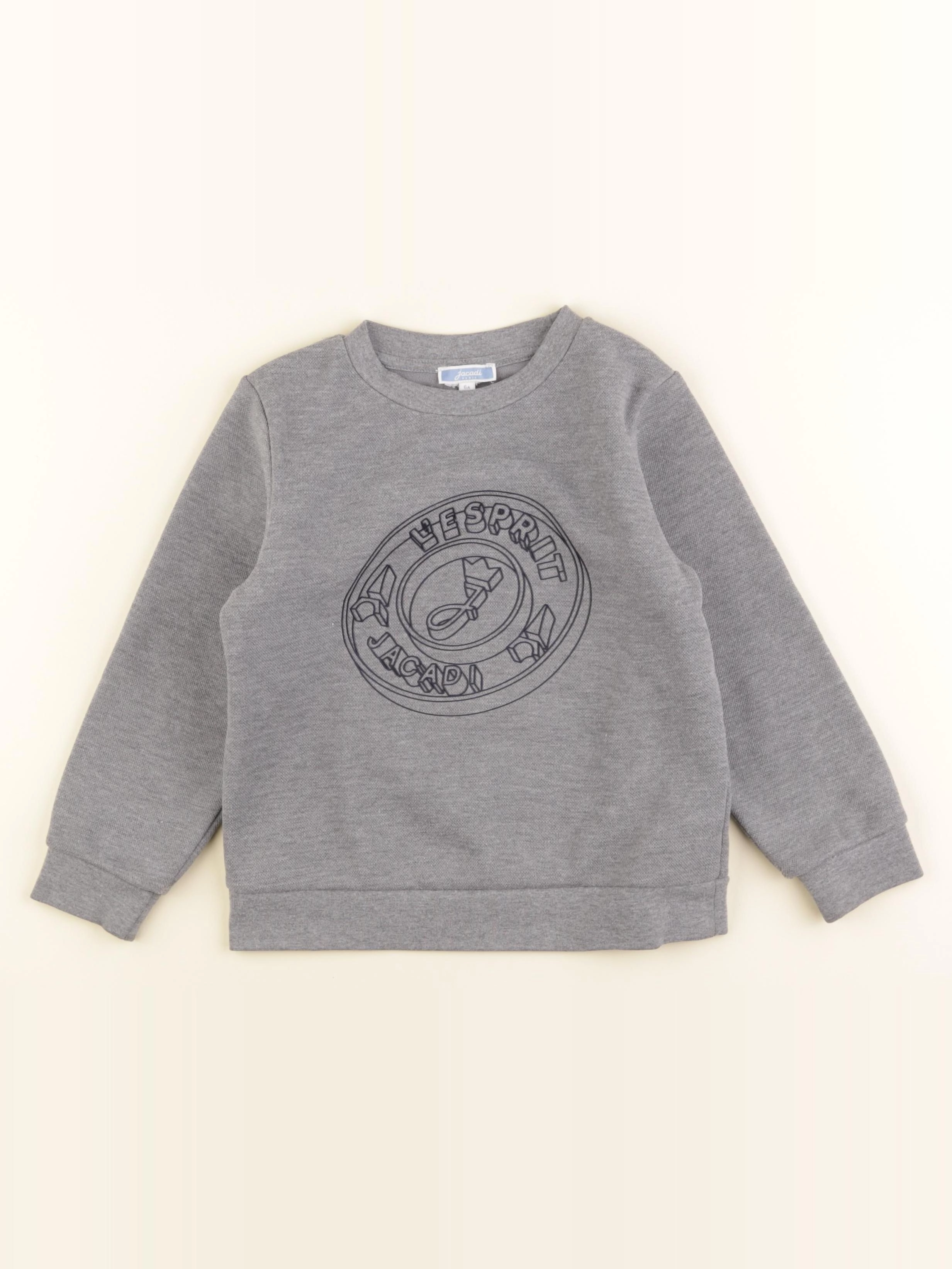 Jacadi - sweat gris - 6 ans
