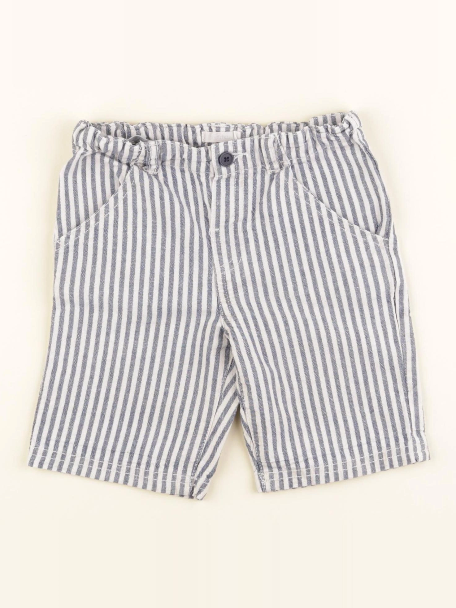 Boutchou - short bleu, blanc - 24 mois