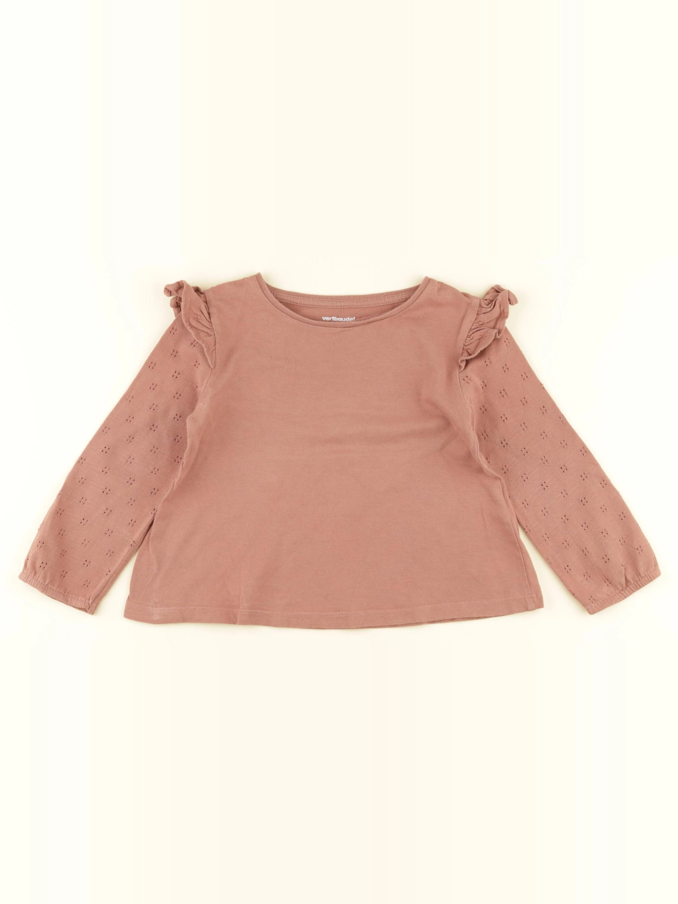 Vertbaudet - tee-shirt marron - 3 ans