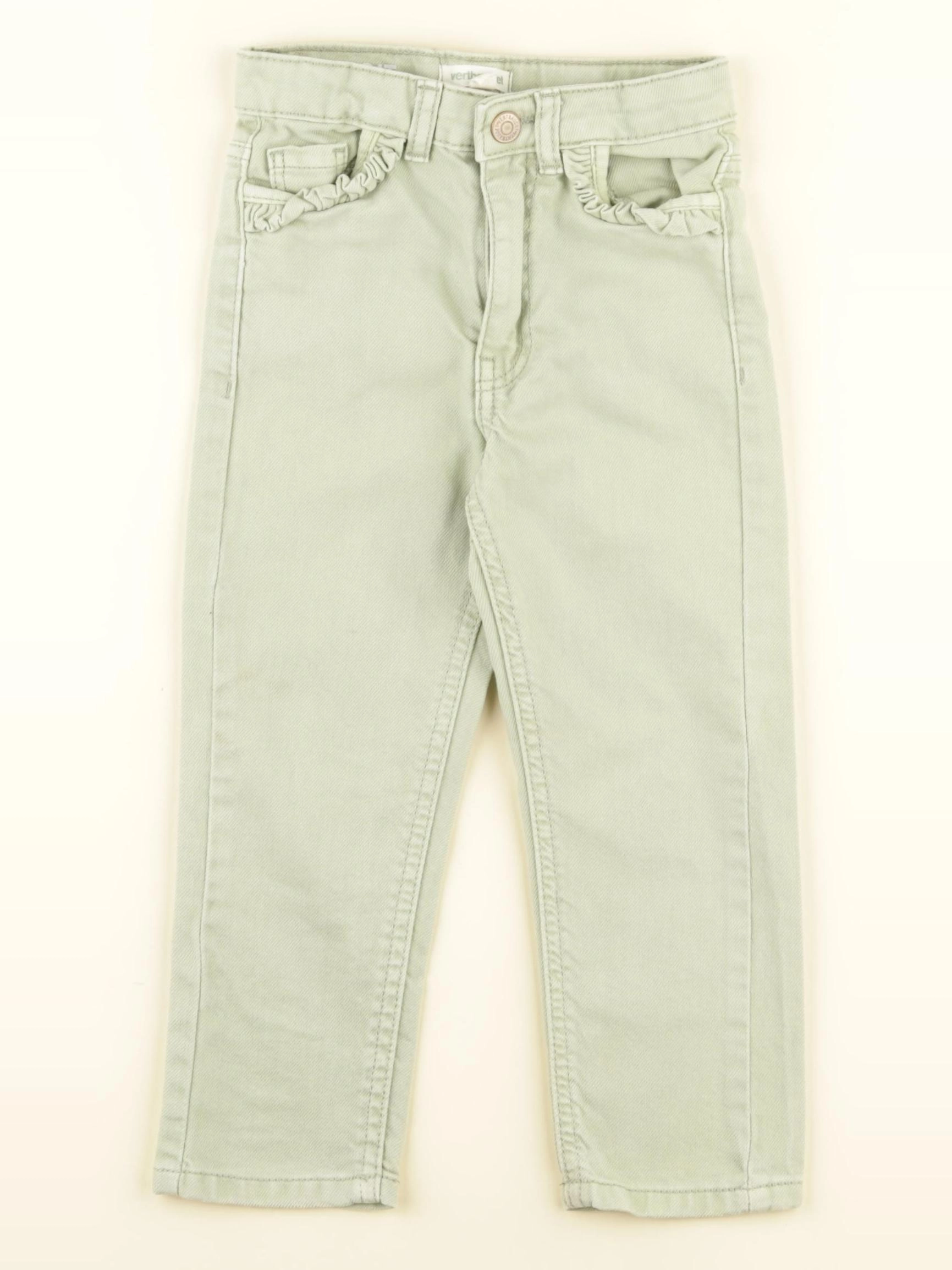 Vertbaudet - jean vert - 3 ans