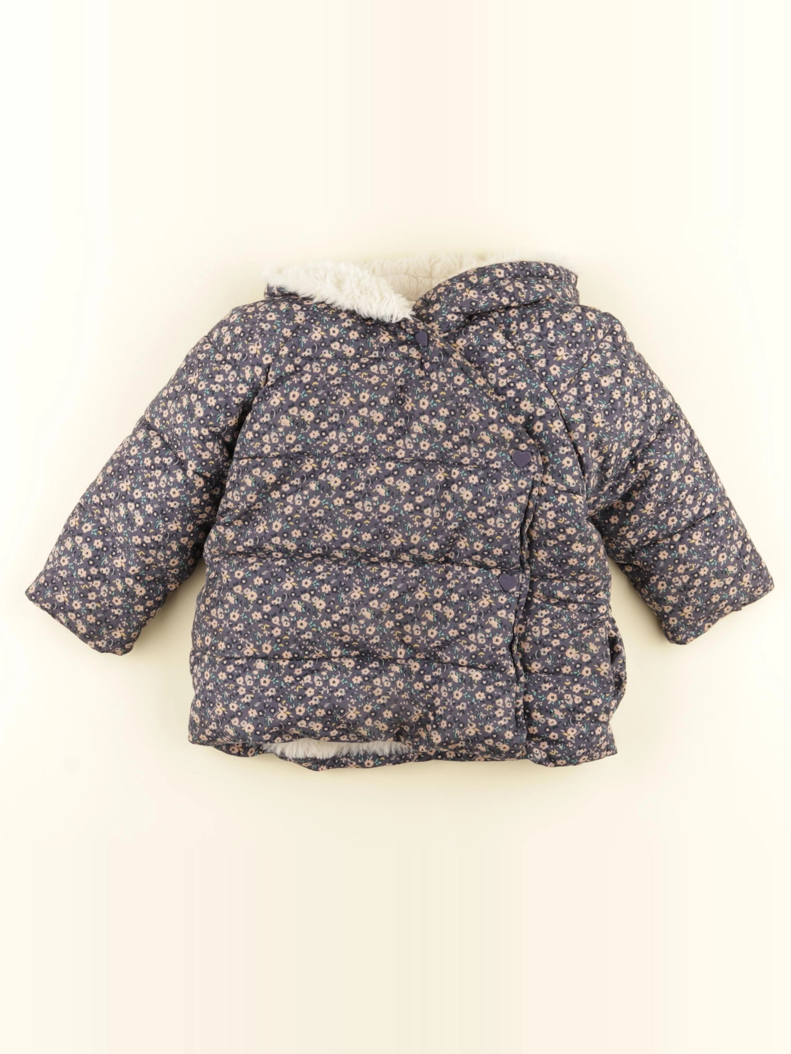 Vertbaudet - doudoune multicolore - 2 ans