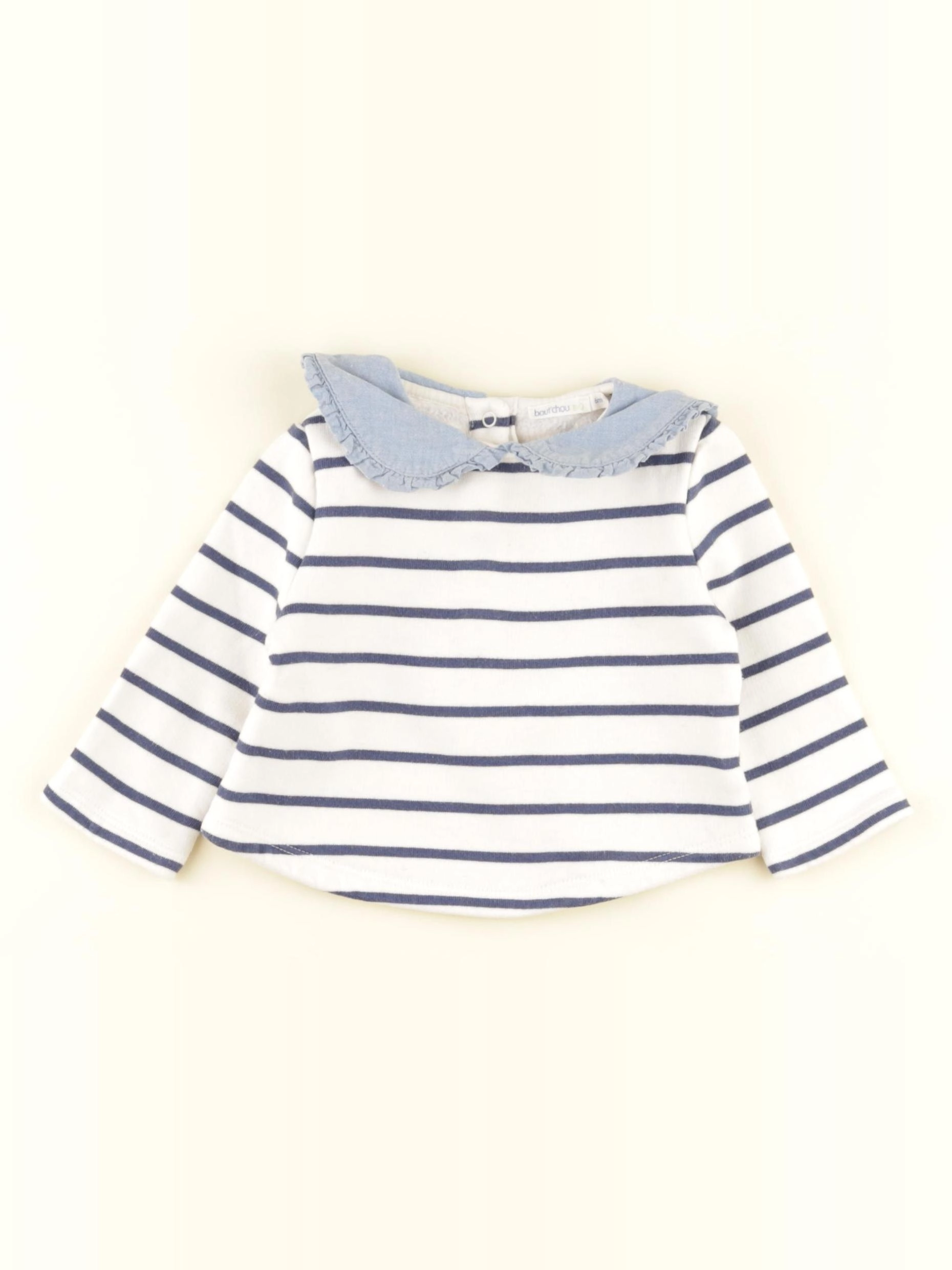 Boutchou - sweat bleu - 6 mois