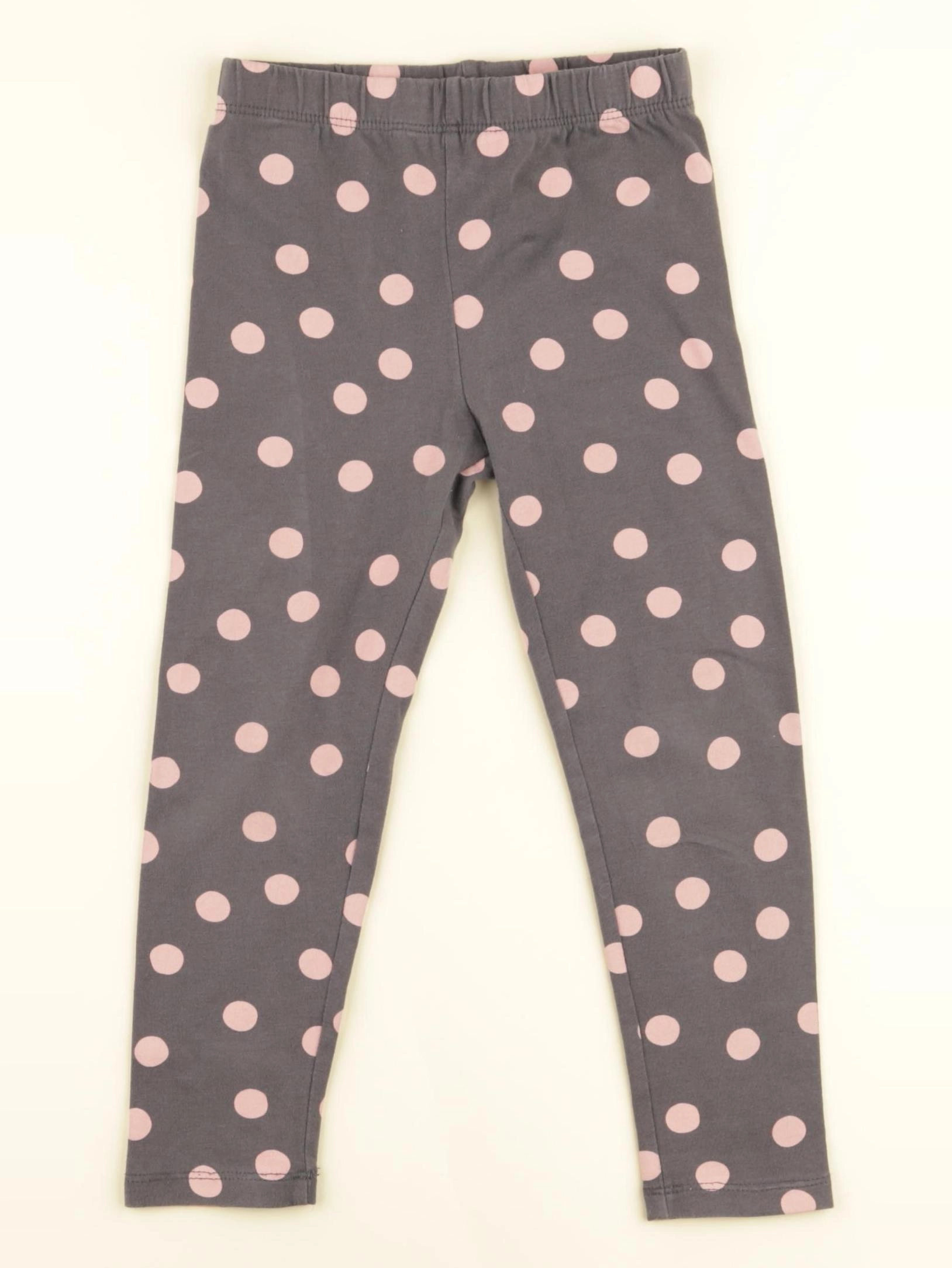 Vertbaudet - legging gris, rose - 3 ans