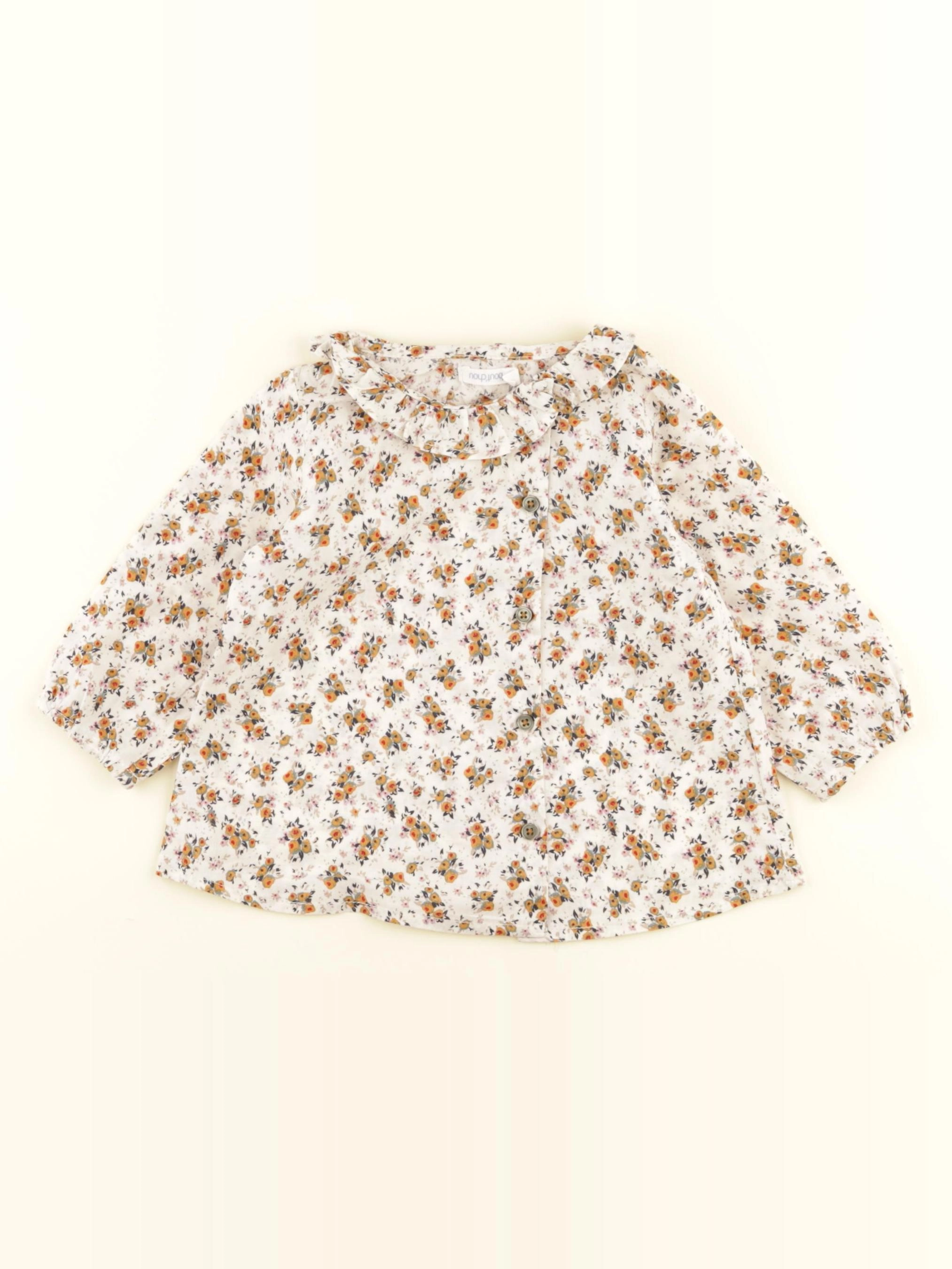 Boutchou - blouse blanc, multicolore - 12 mois
