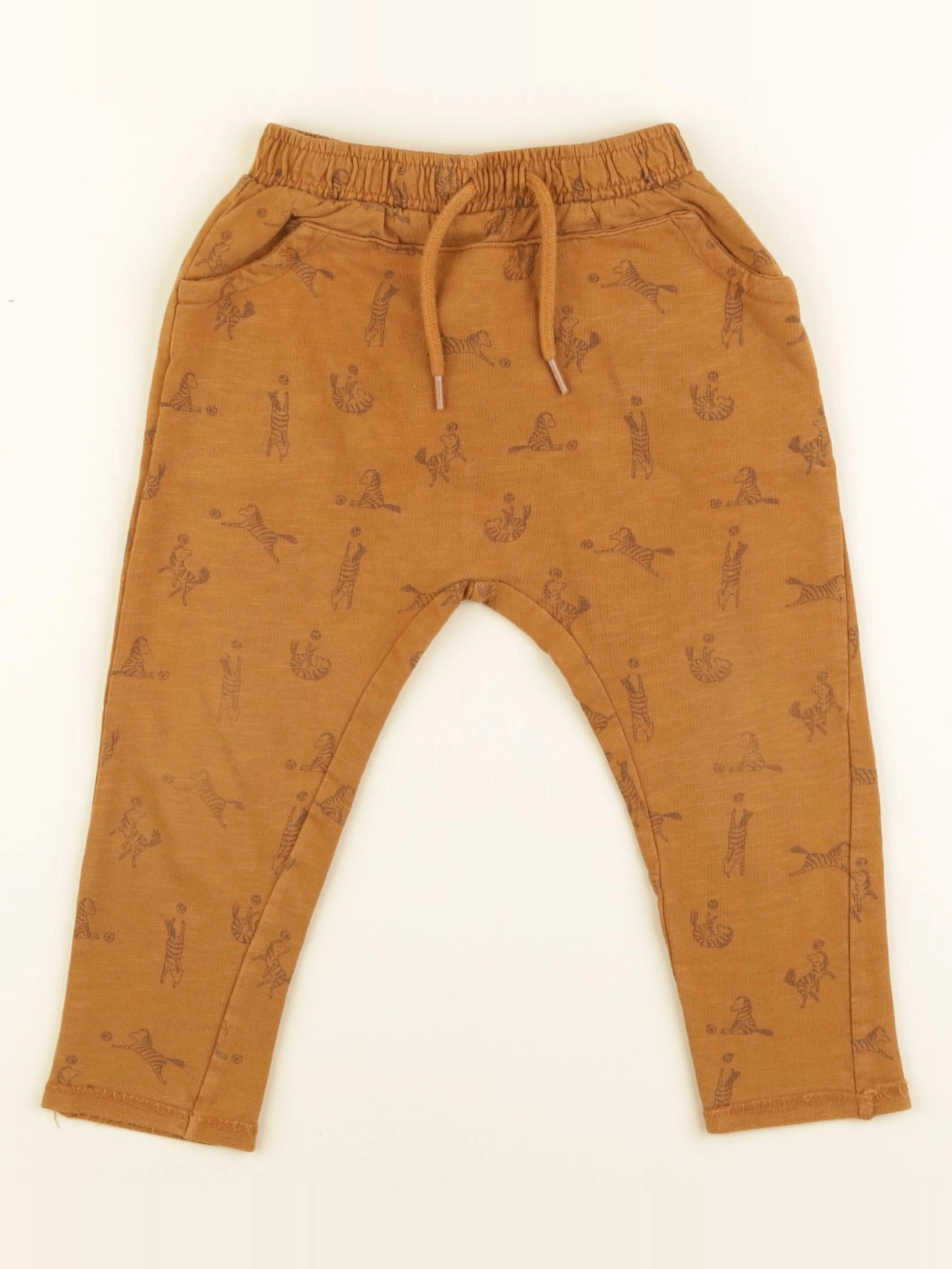 Vertbaudet - sarouel marron - 18 mois