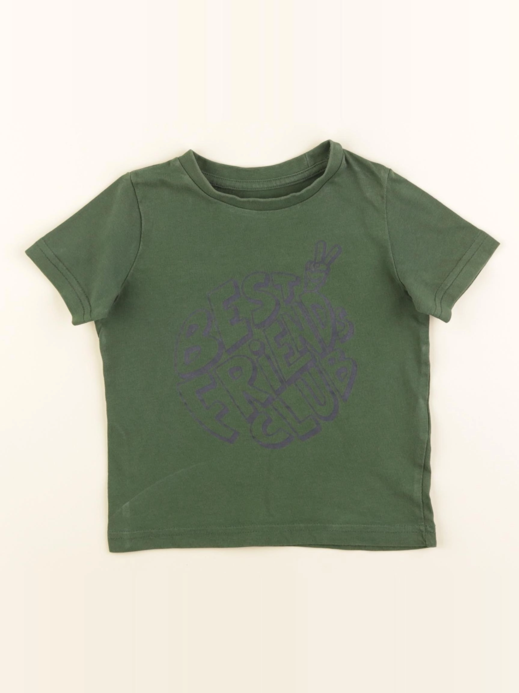 Vertbaudet - tee-shirt vert - 2 ans