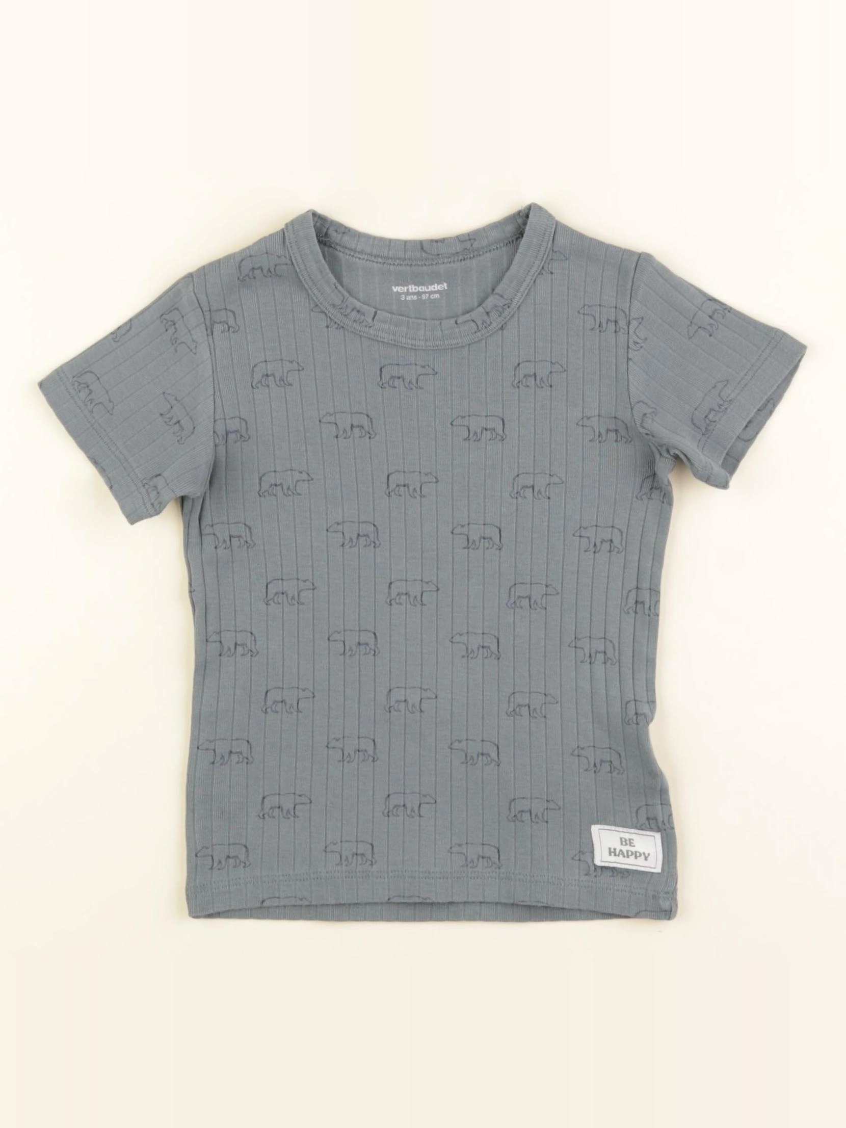 Vertbaudet - maillot de corps vert - 3 ans