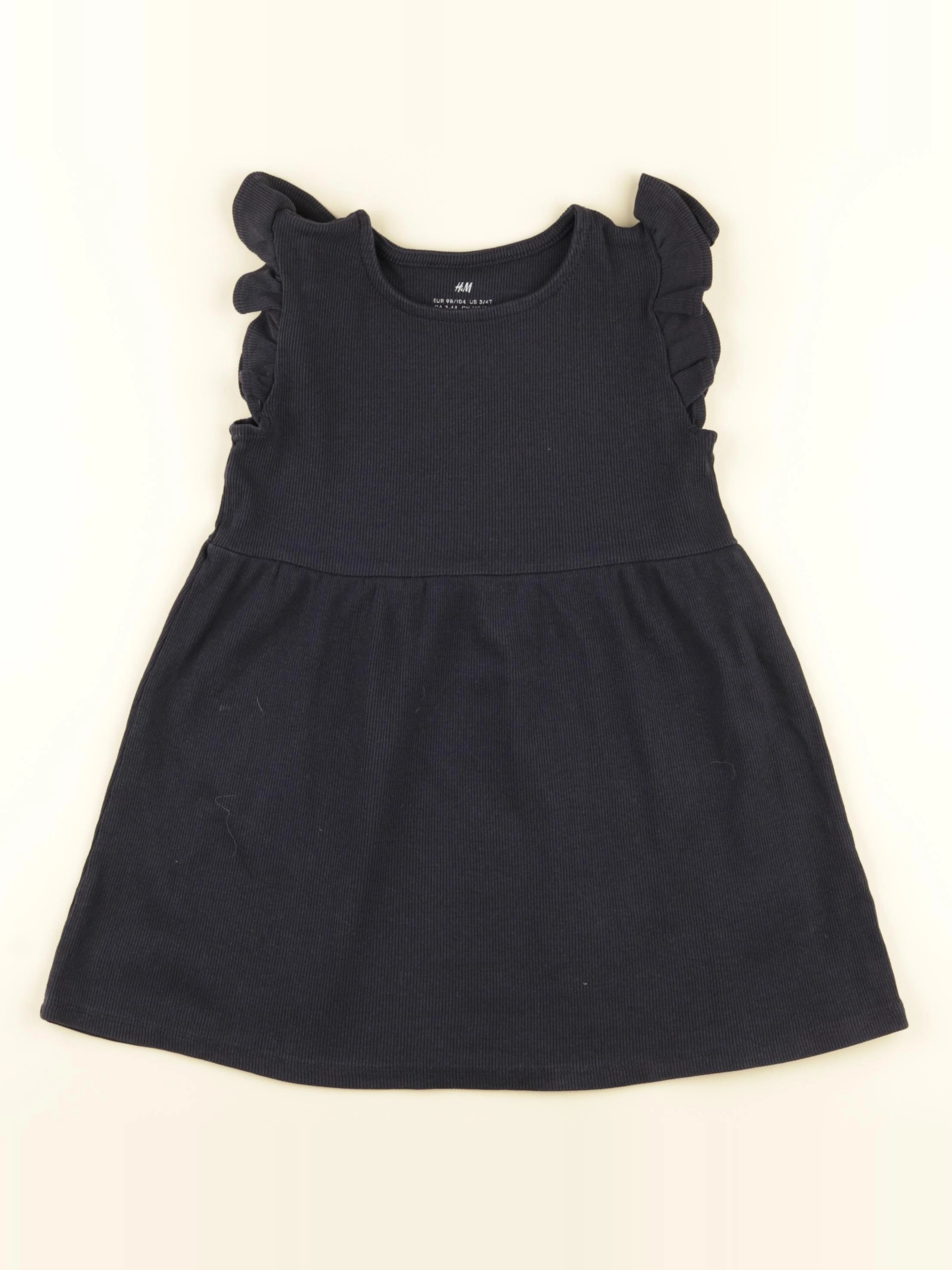 H&M - robe noir - 3/4 ans