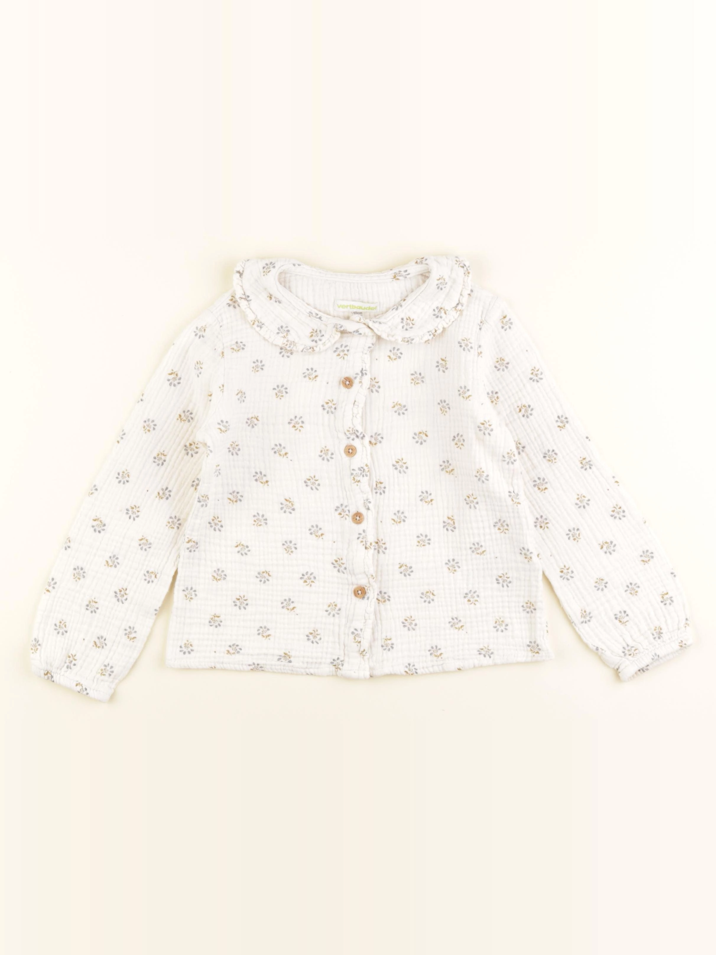 Vertbaudet - blouse beige - 5 ans