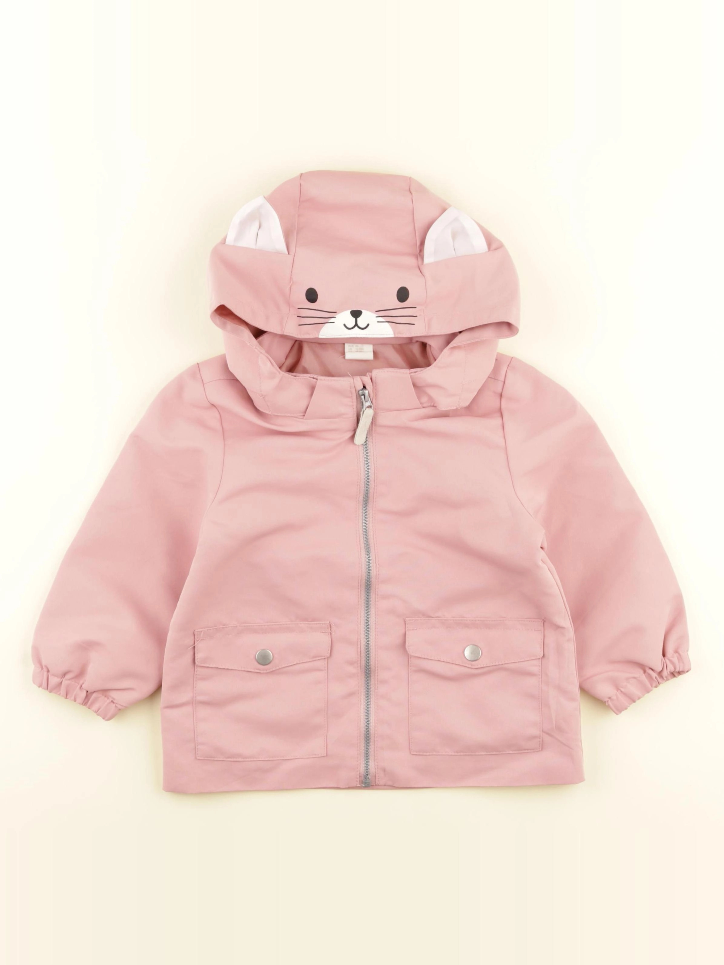 H&M - coupe-vent rose - 12/18 mois